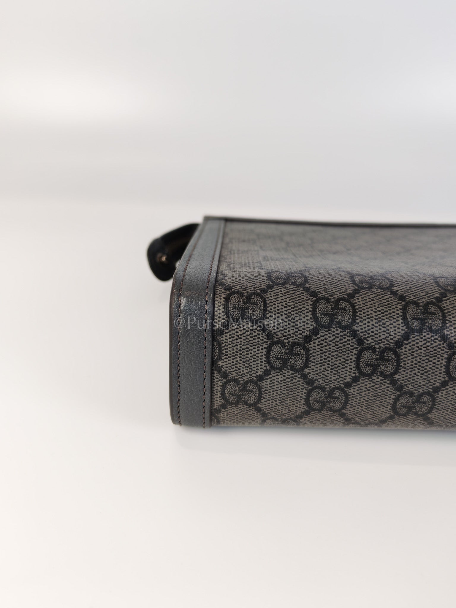 Ophidia Supreme in Gray Canvas Pouch/Clutch Bag | Purse Maison Luxury Bags Shop