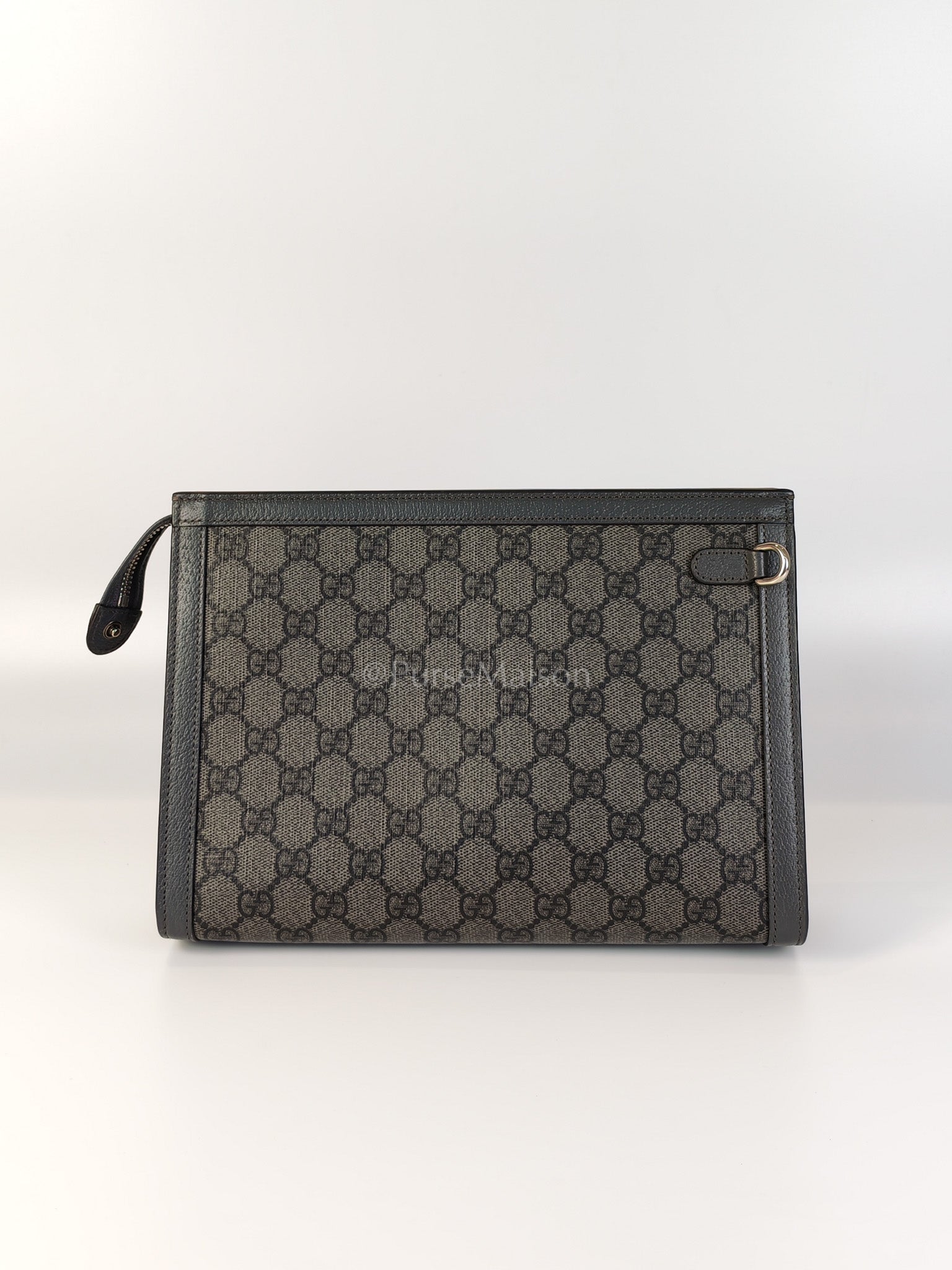 Ophidia Supreme in Gray Canvas Pouch/Clutch Bag | Purse Maison Luxury Bags Shop