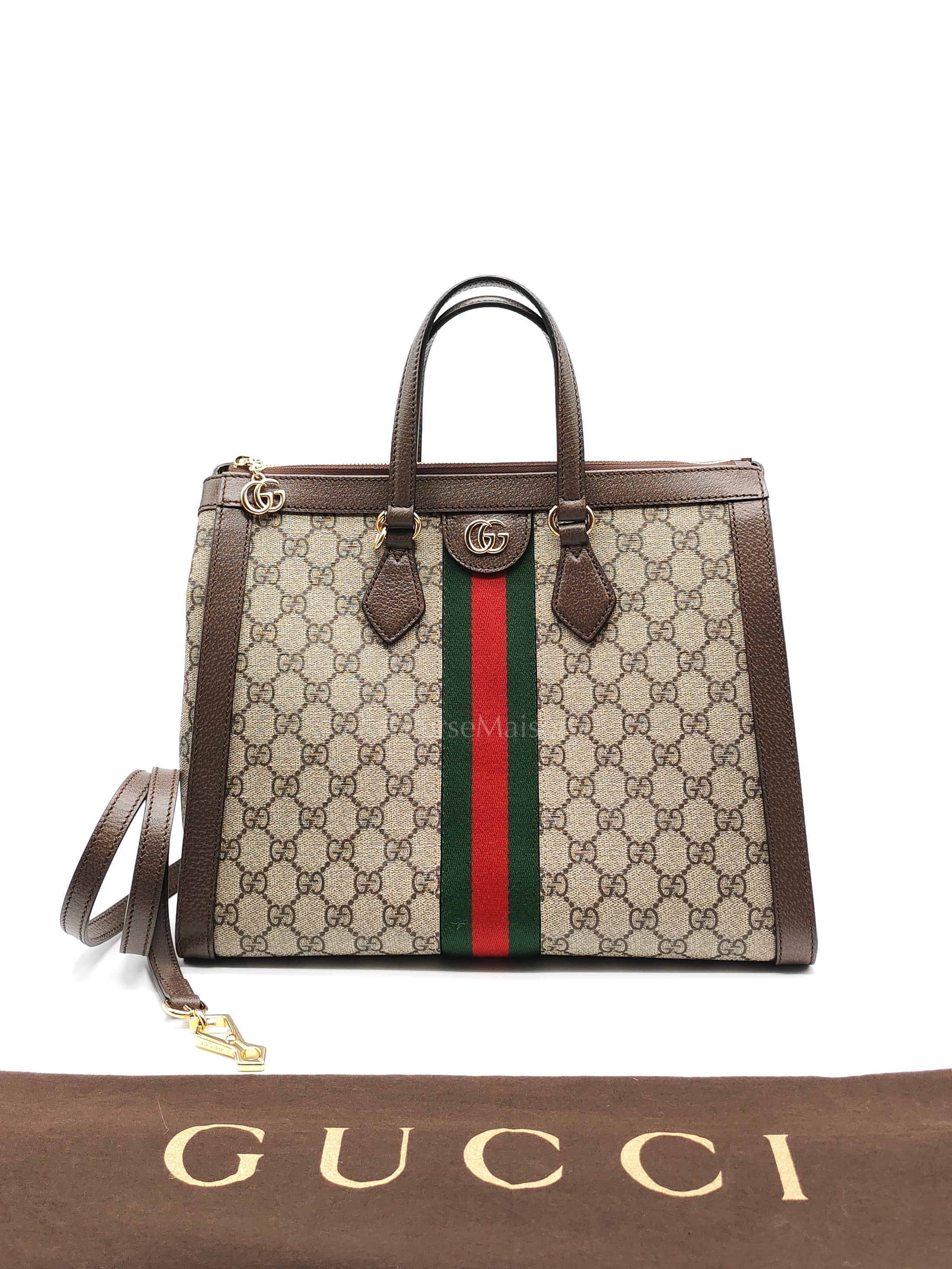 Ophidia Supremen Canvas Medium Tote Bag | Purse Maison Luxury Bags Shop