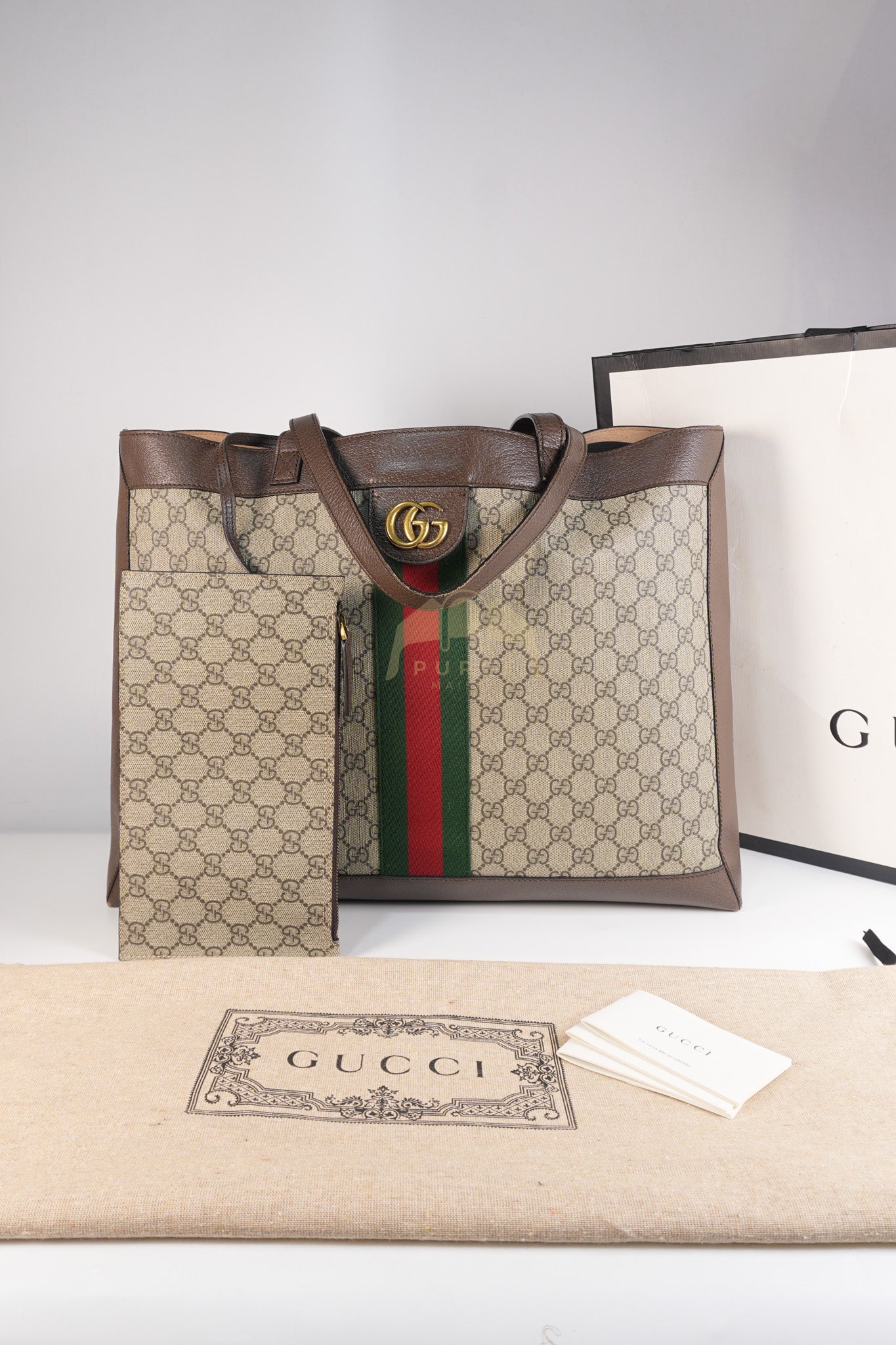 Ophidia Tote Bag Large in GG Supreme Canvas | Purse Maison Luxury Bags Shop