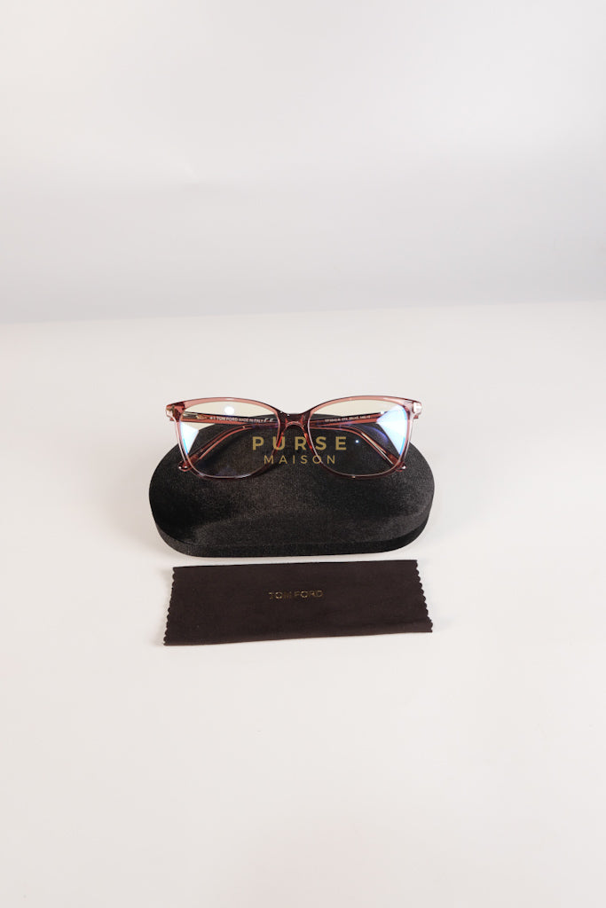 Optical Eyeglasses TF 5842-B in Peach/Red | Purse Maison Luxury Bags Shop