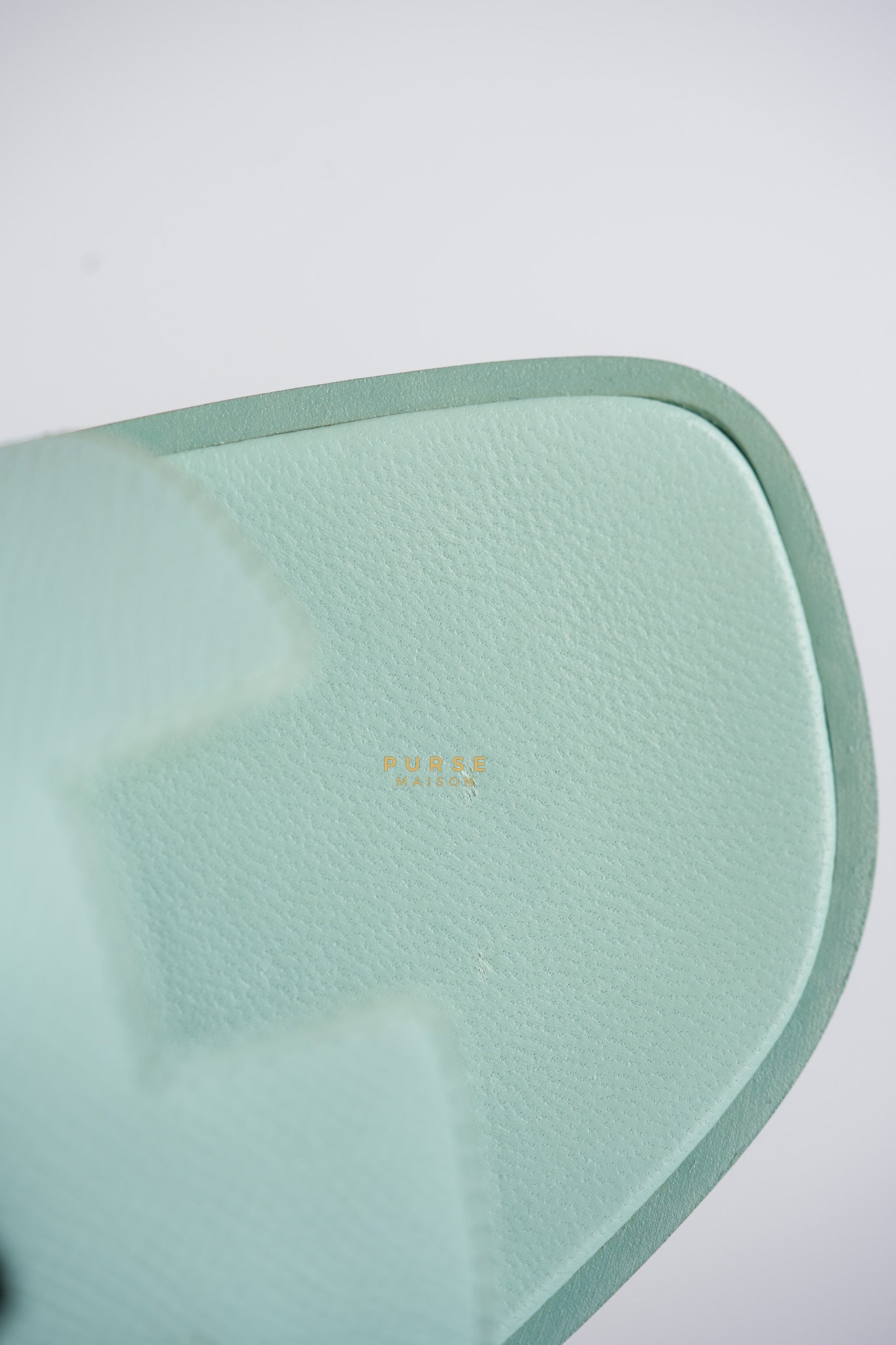 Oran Epsom Sandals Light Blue Size 38.5 Eur (24.1 cm) | Purse Maison Luxury Bags Shop