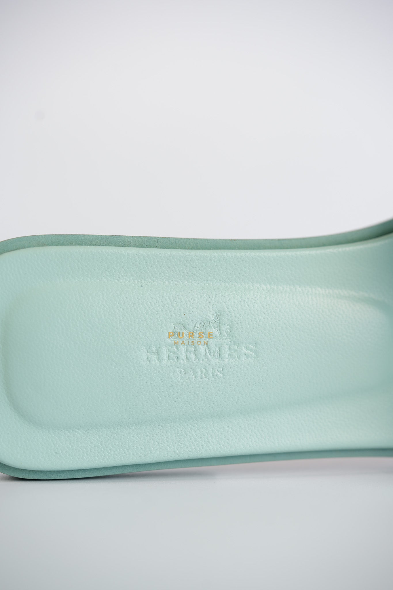 Oran Epsom Sandals Light Blue Size 38.5 Eur (24.1 cm) | Purse Maison Luxury Bags Shop