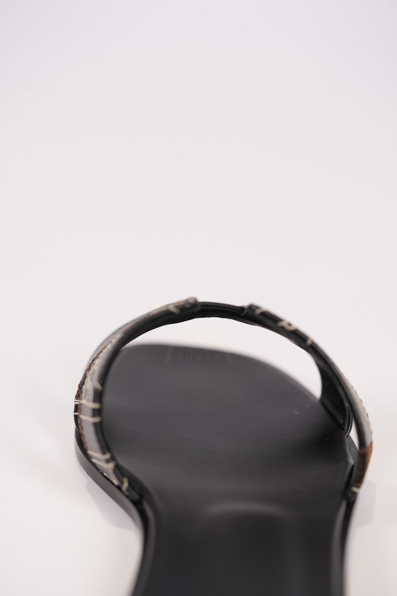 Oran in Black Panoplie Equestre Embroidered Calfskin Size 38EU (24cm) | Purse Maison Luxury Bags Shop