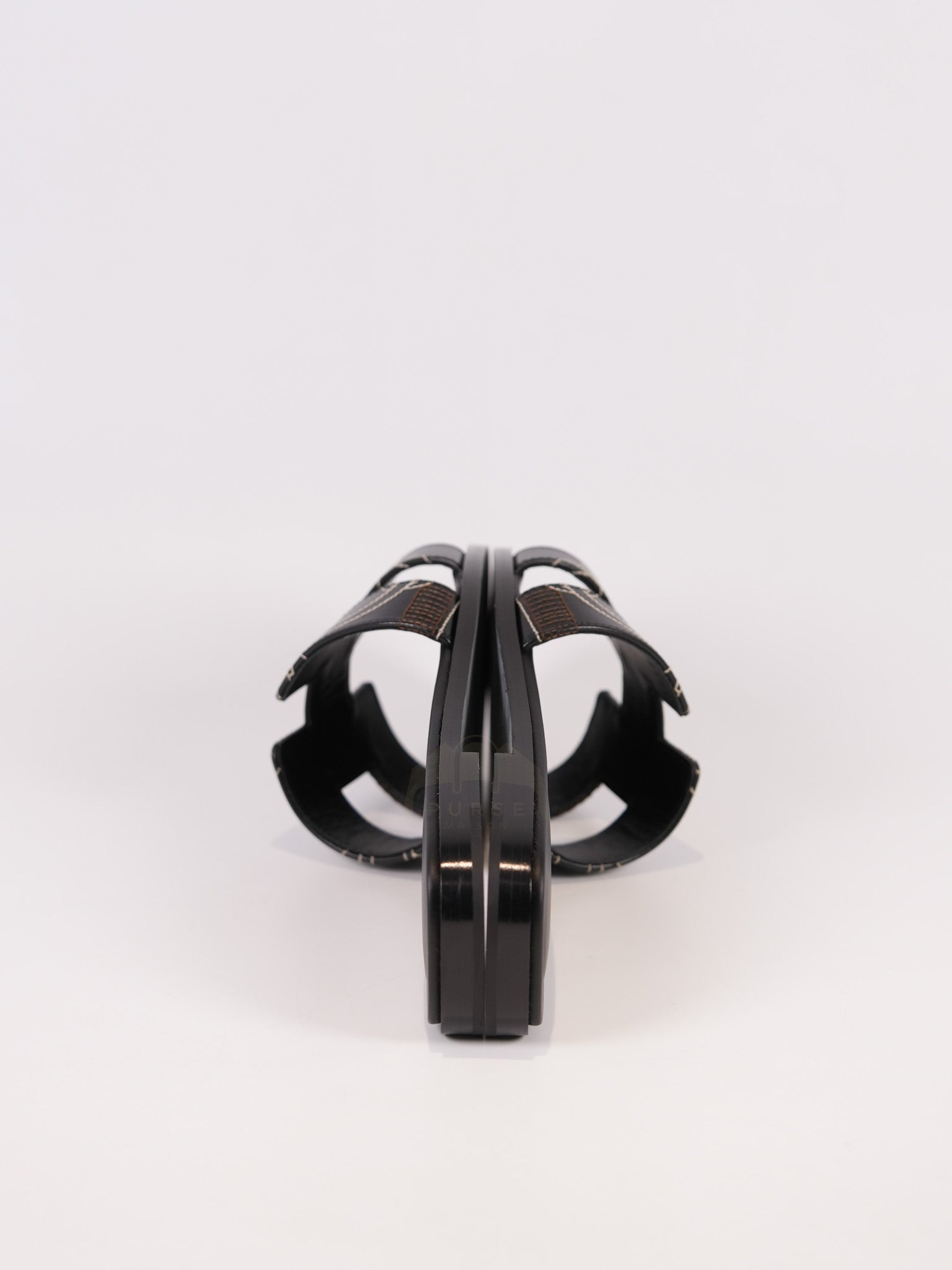 Oran in Black Panoplie Equestre Embroidered Calfskin Size 38EU (24cm) | Purse Maison Luxury Bags Shop