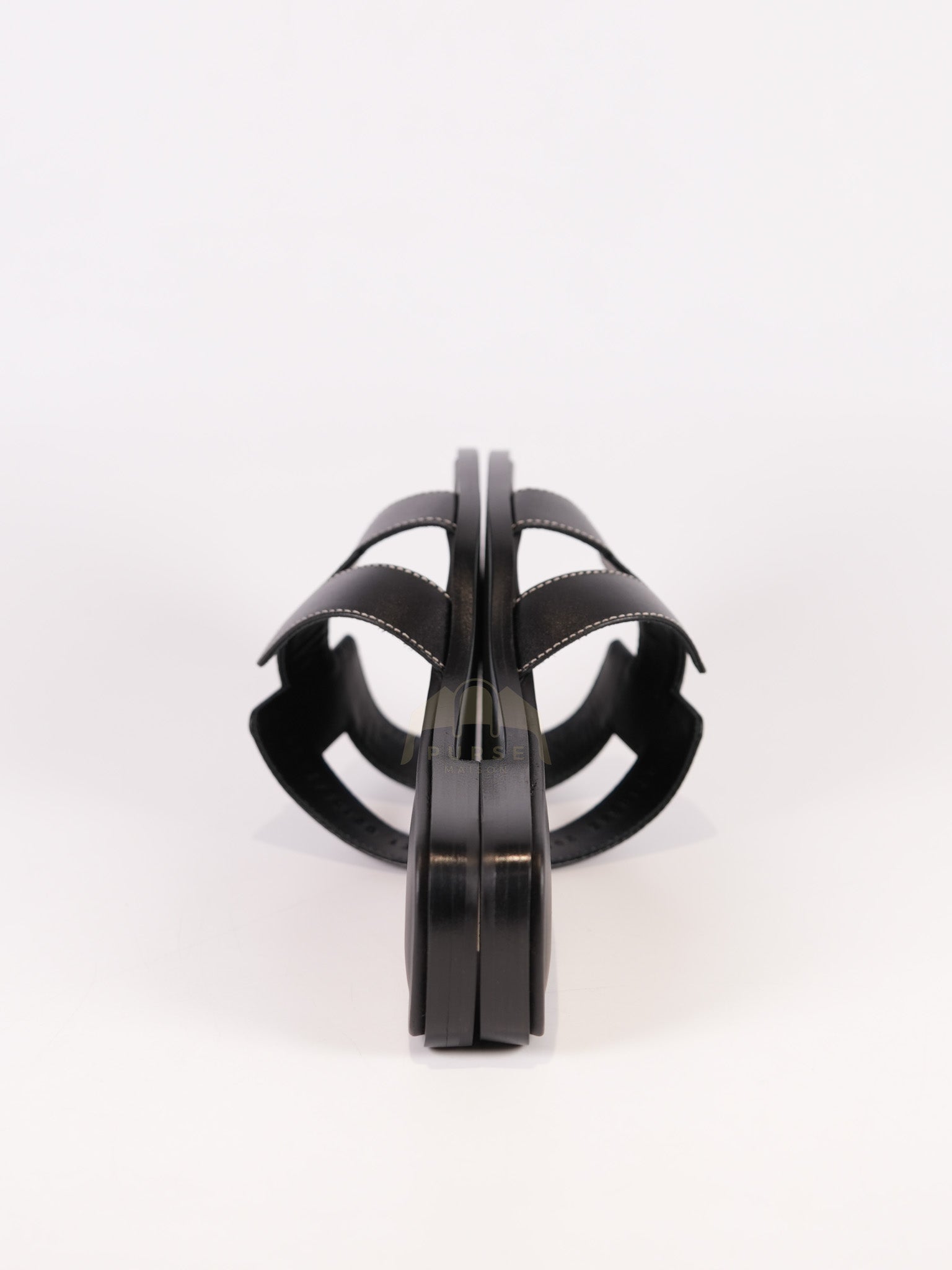 Oran in Black/Noir Box Calfskin Leather Size 36.5 | Purse Maison Luxury Bags Shop