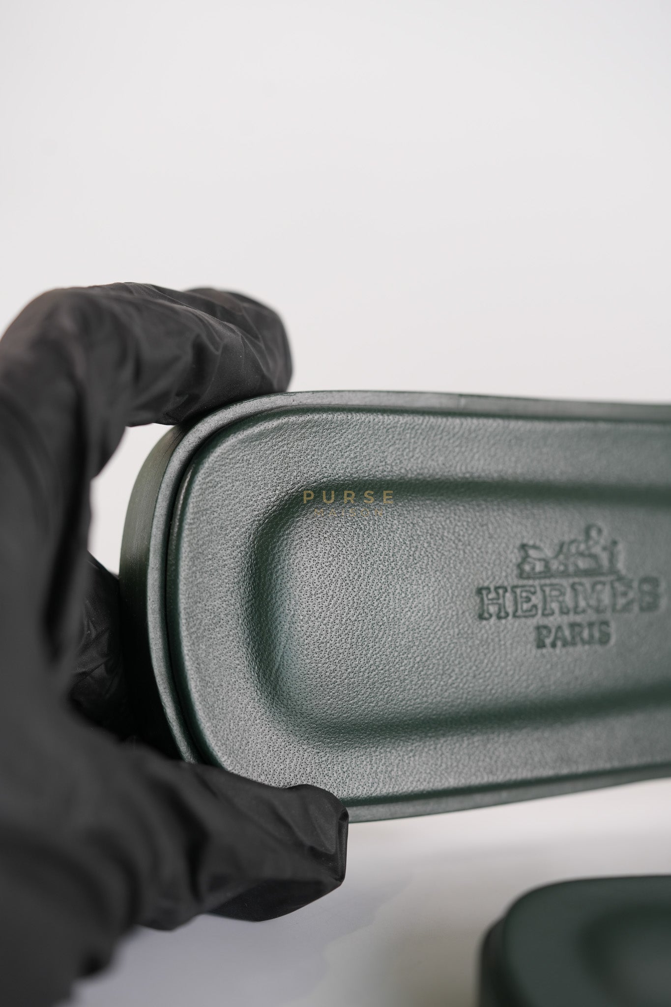 Oran in Dark Green Epsom Leather Size 38 EU(24cm) | Purse Maison Luxury Bags Shop