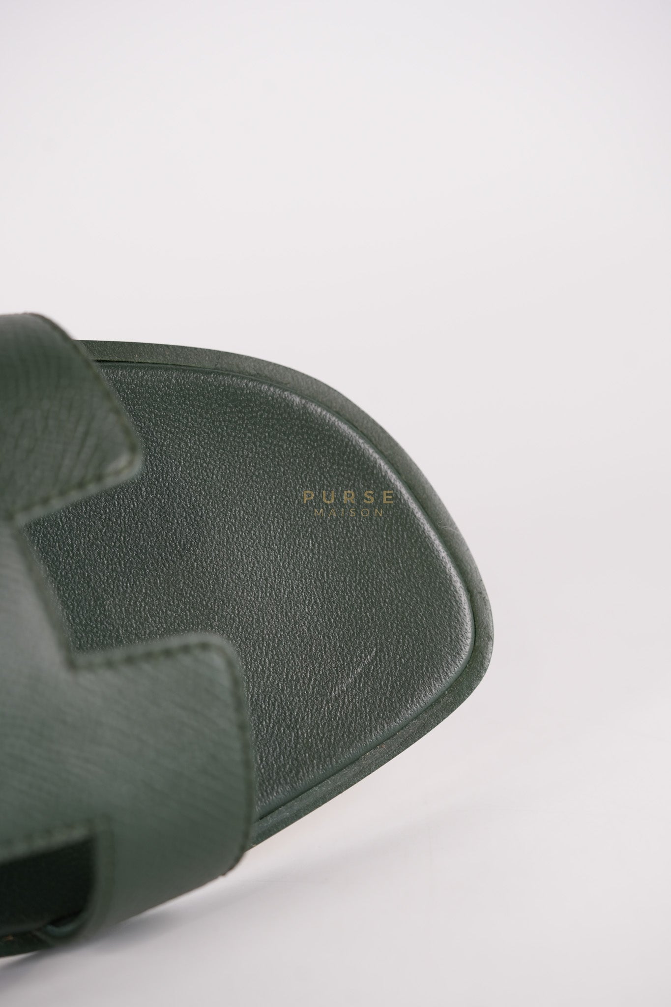 Oran in Dark Green Epsom Leather Size 38 EU(24cm) | Purse Maison Luxury Bags Shop