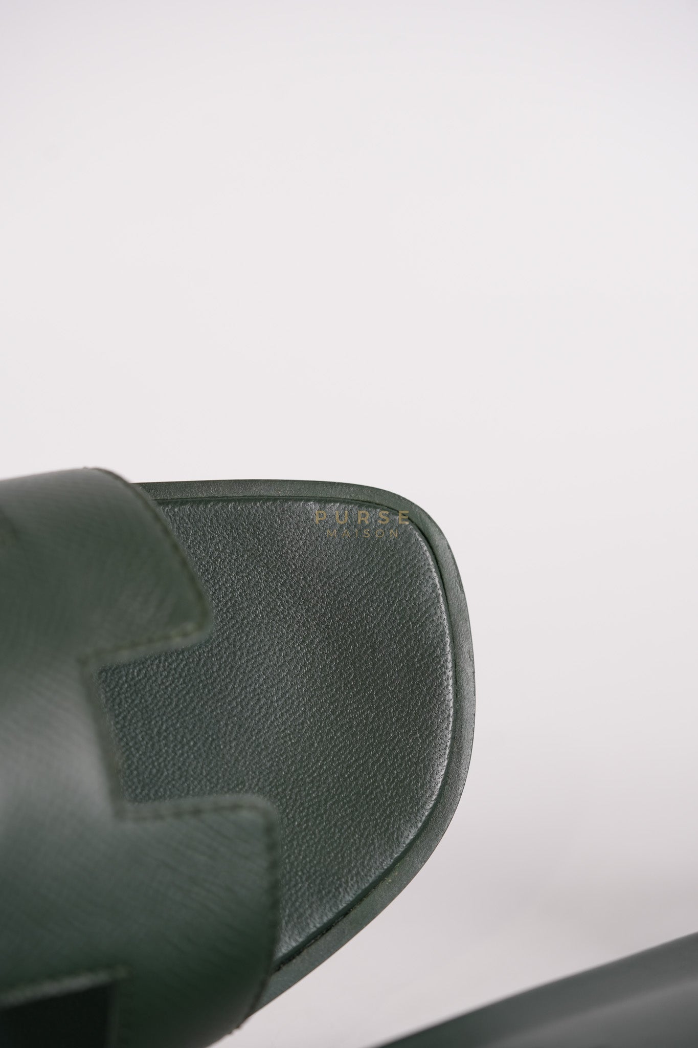 Oran in Dark Green Epsom Leather Size 38 EU(24cm) | Purse Maison Luxury Bags Shop