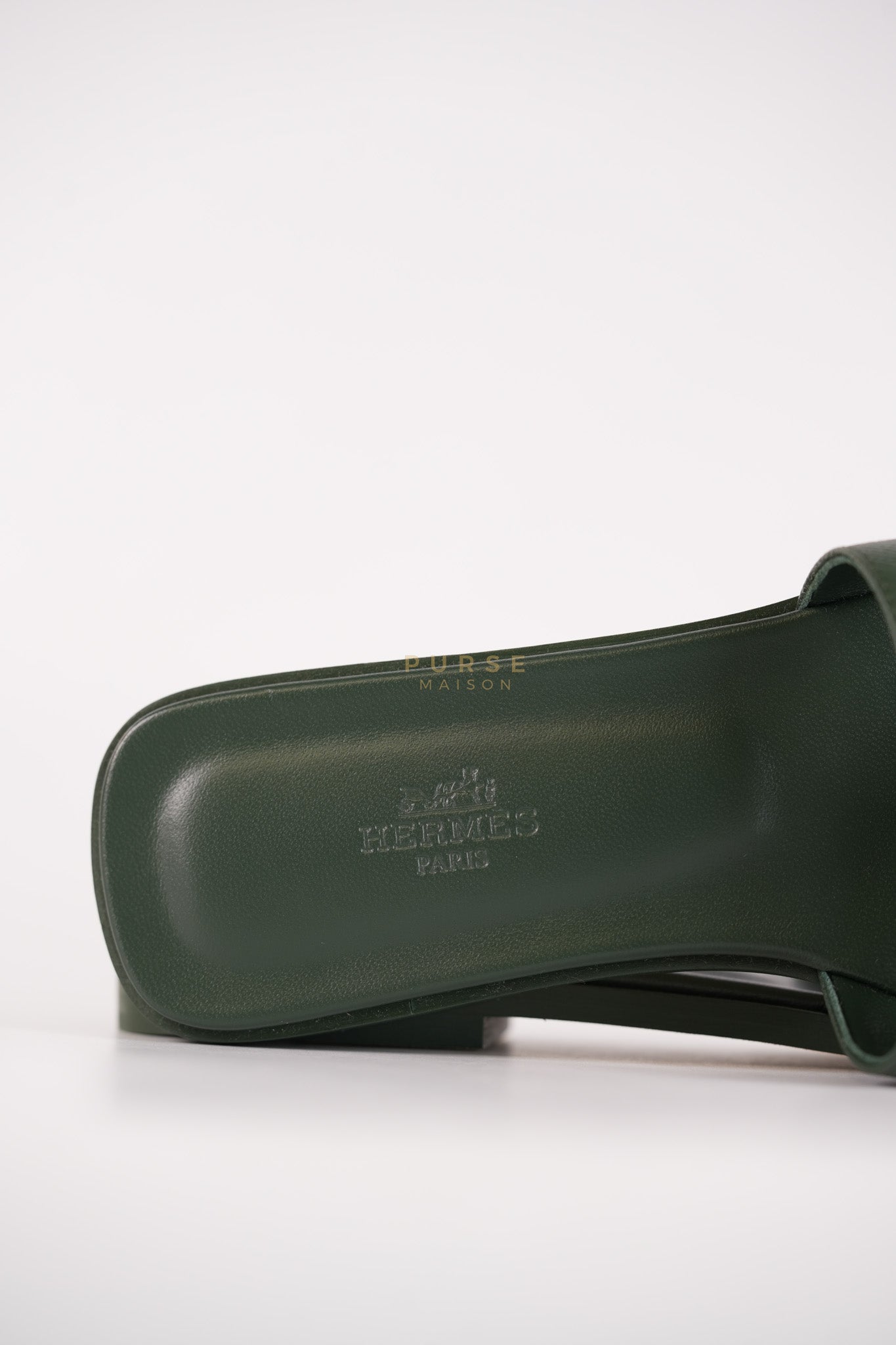 Oran in Dark Green Epsom Leather Size 38 EU(24cm) | Purse Maison Luxury Bags Shop