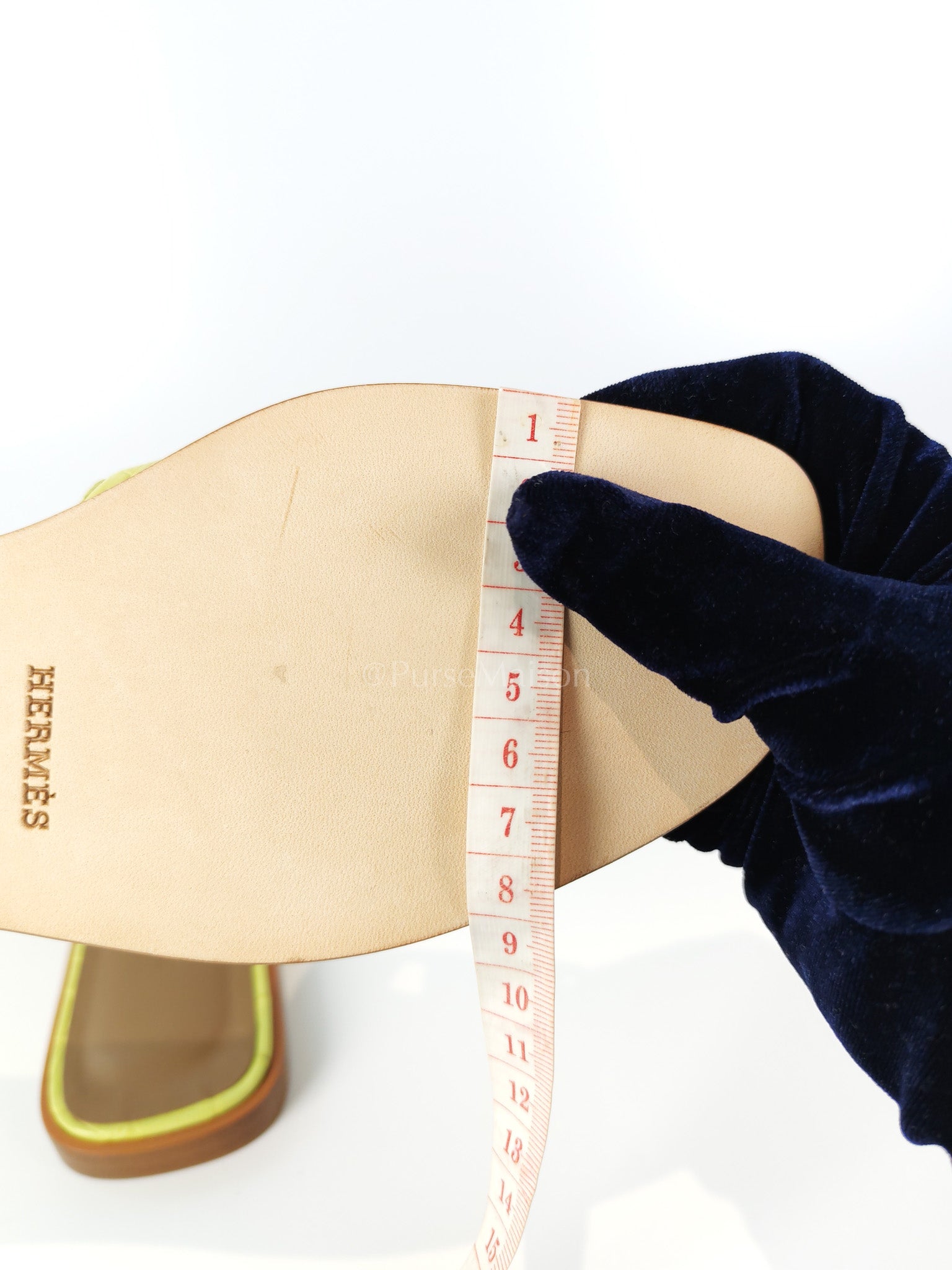 Oran Matte in Light Green Alligator Leather Sandals Size 36 EU (23cm) | Purse Maison Luxury Bags Shop