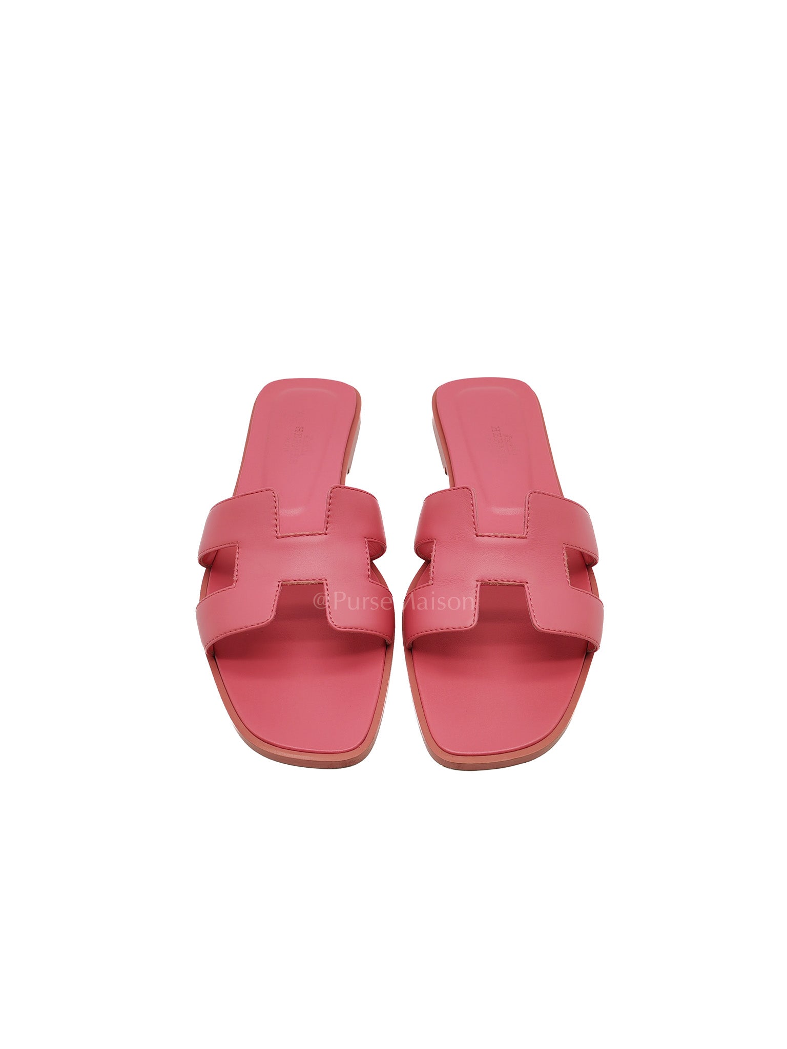Oran Sandals in Pink Swift Leather Size 36.5 EU (23 cm) | Purse Maison Luxury Bags Shop
