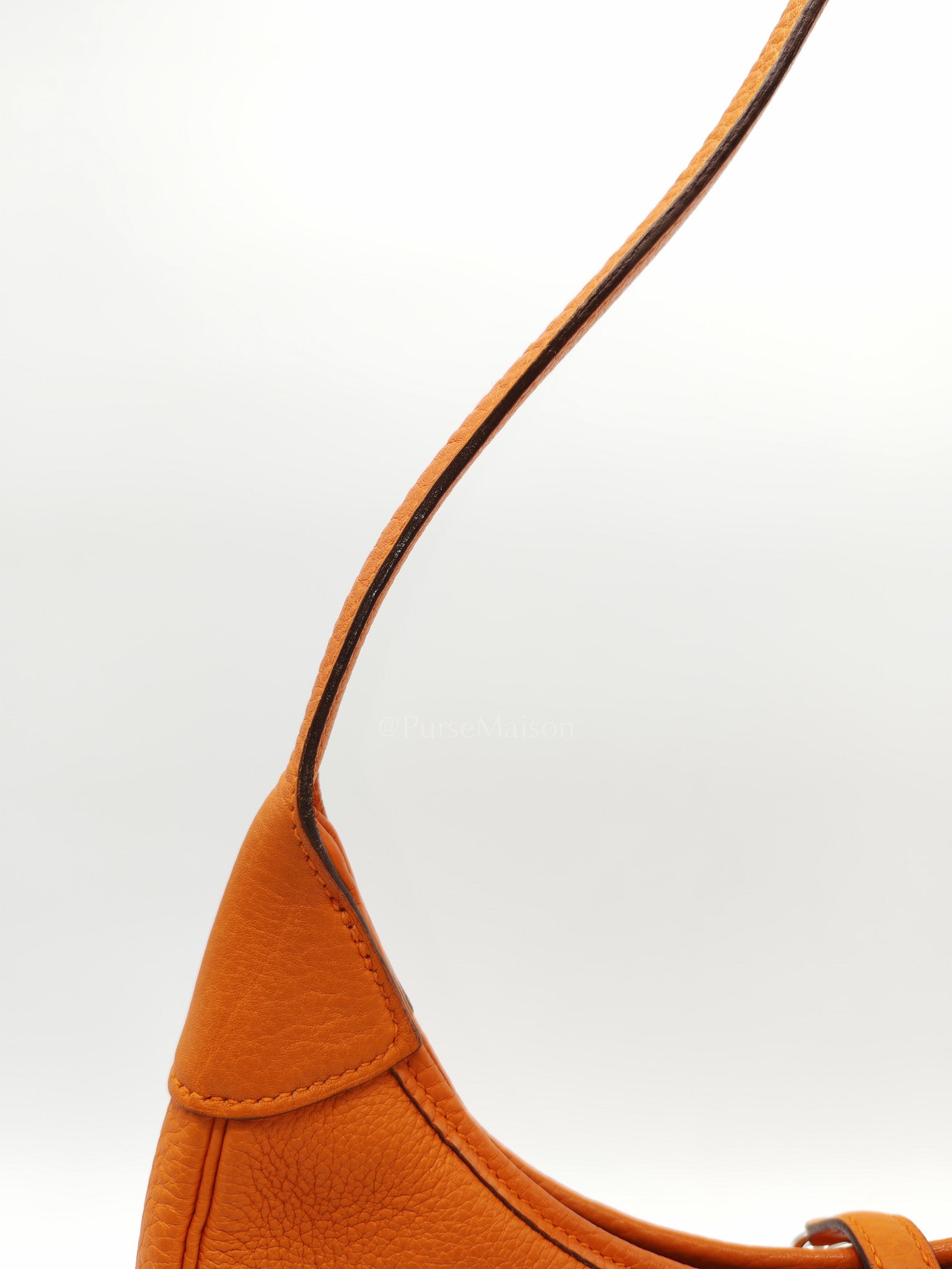 Orange Clemence Trim Shoulder Bag | Purse Maison Luxury Bags Shop