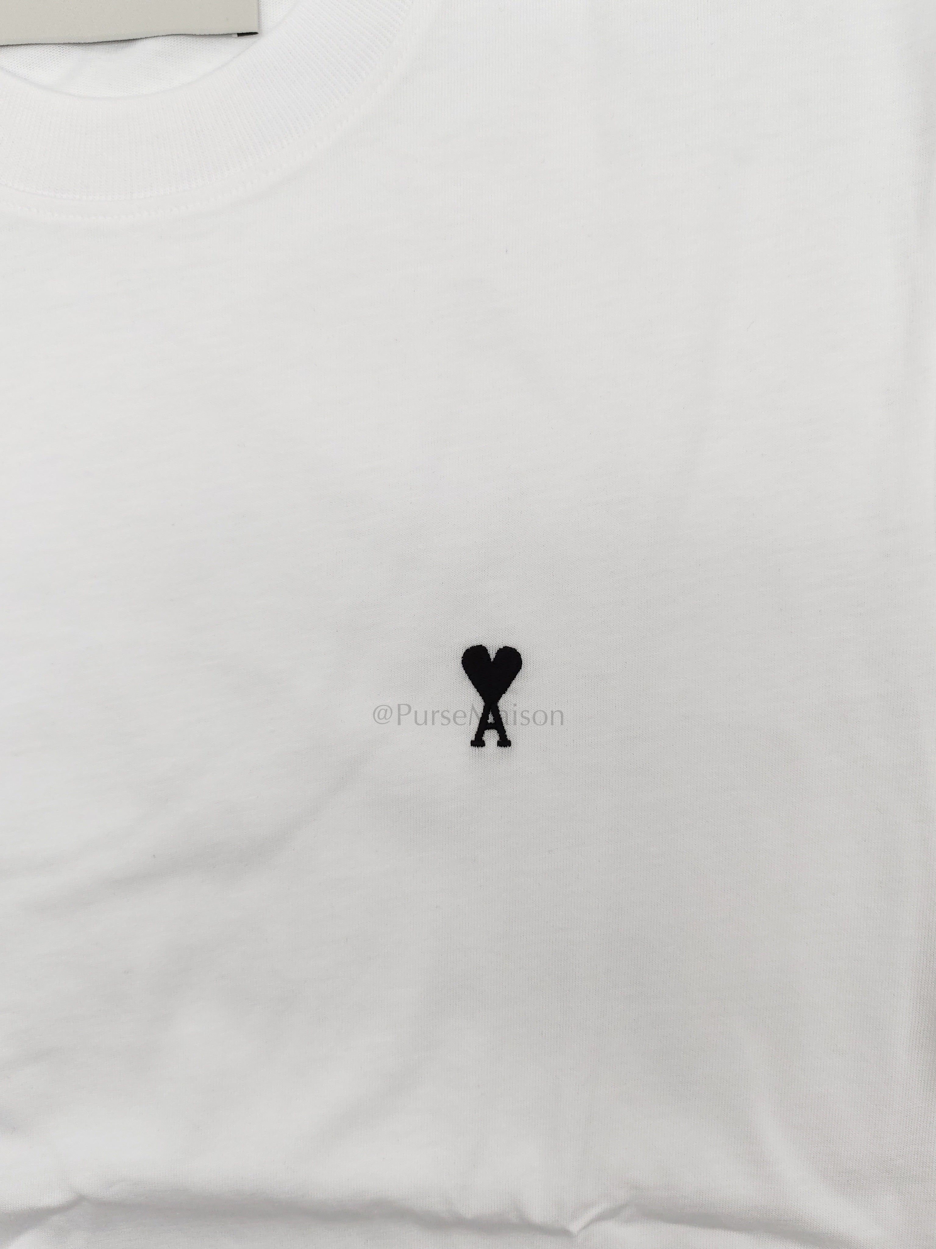 Ami De Coeur Cotton T-Shirt in White Size Small