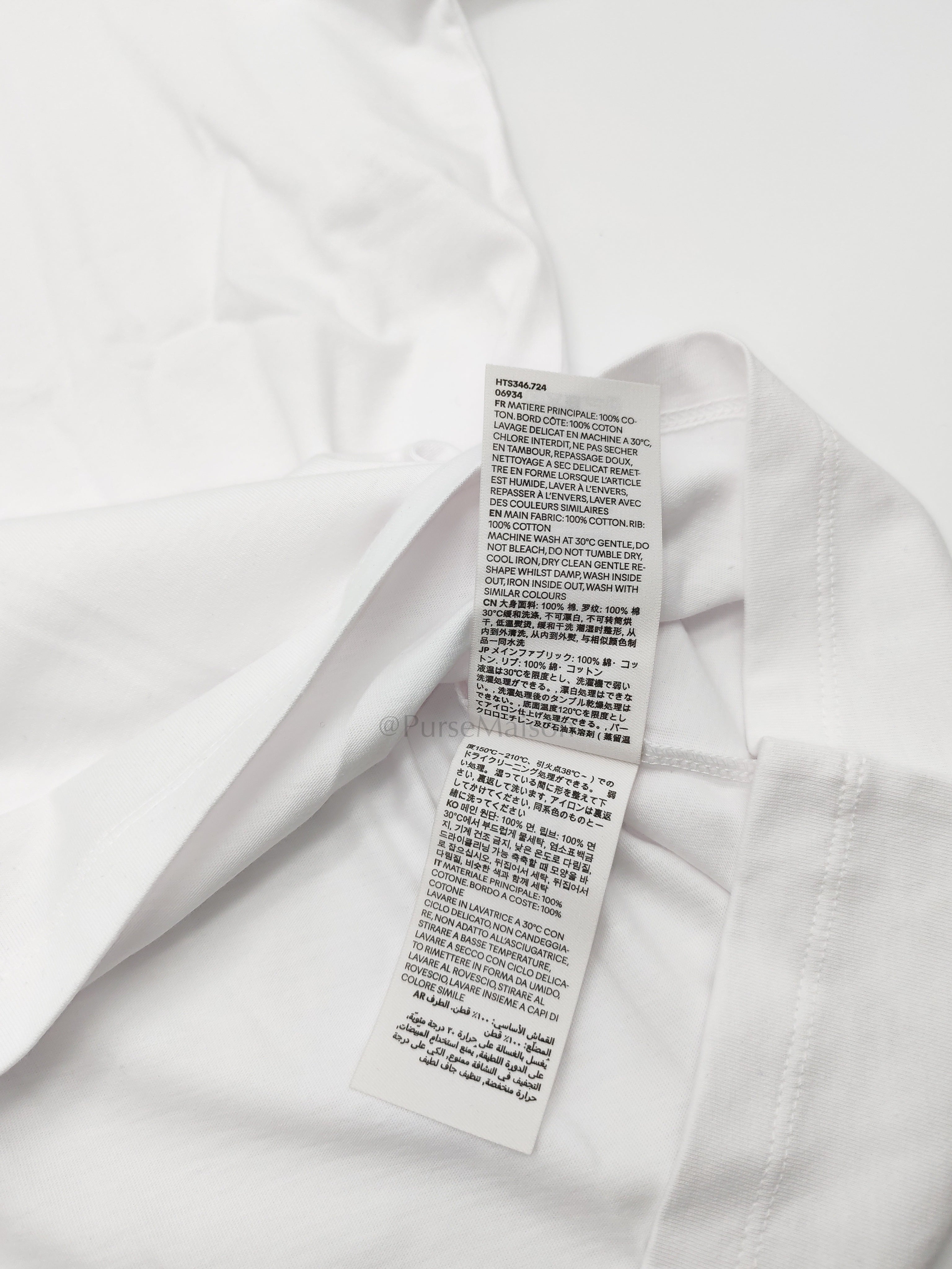 Ami De Coeur Cotton T-Shirt in White Size Large
