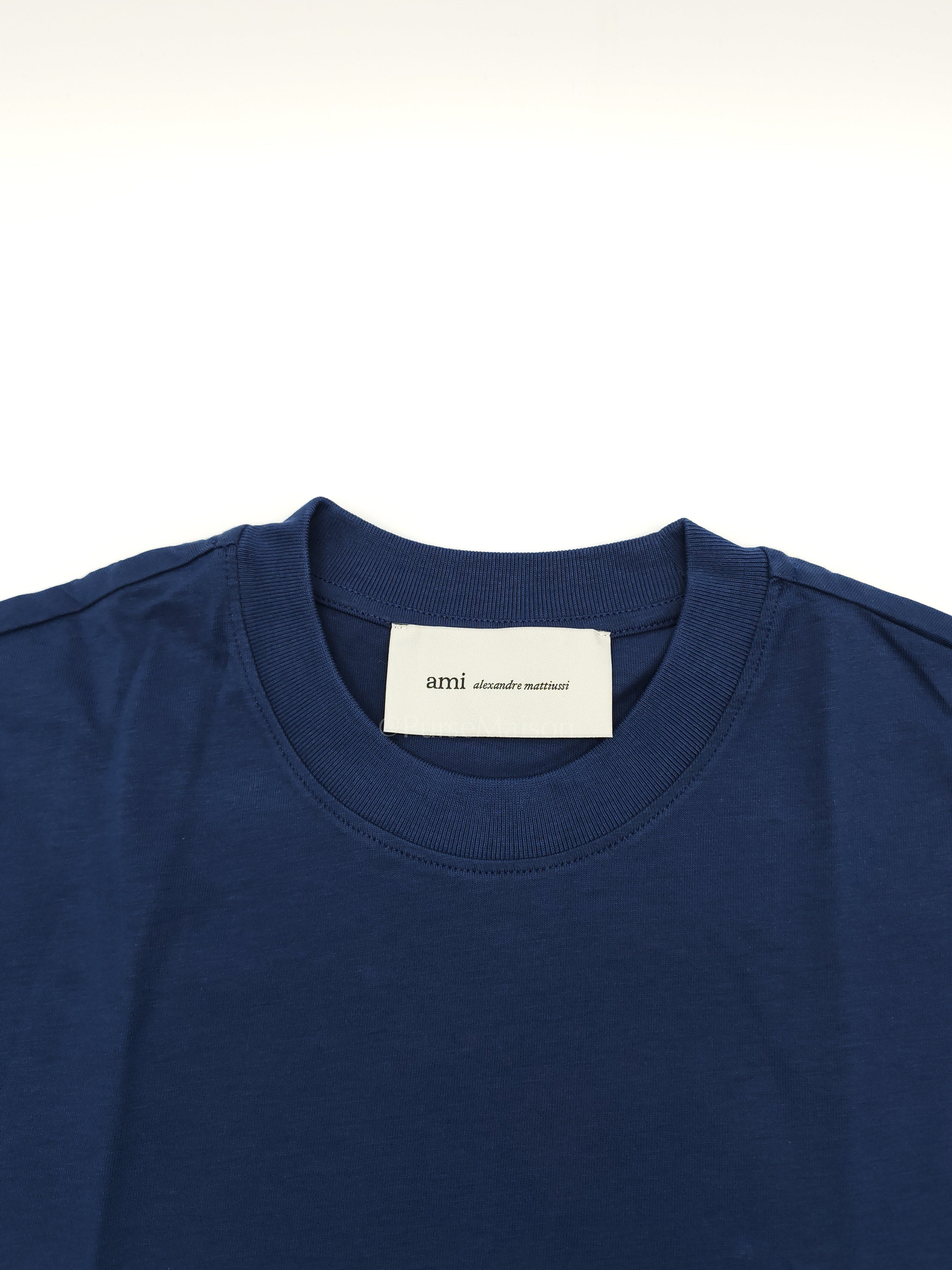 Ami De Coeur Cotton T-Shirt in Blue Size Small