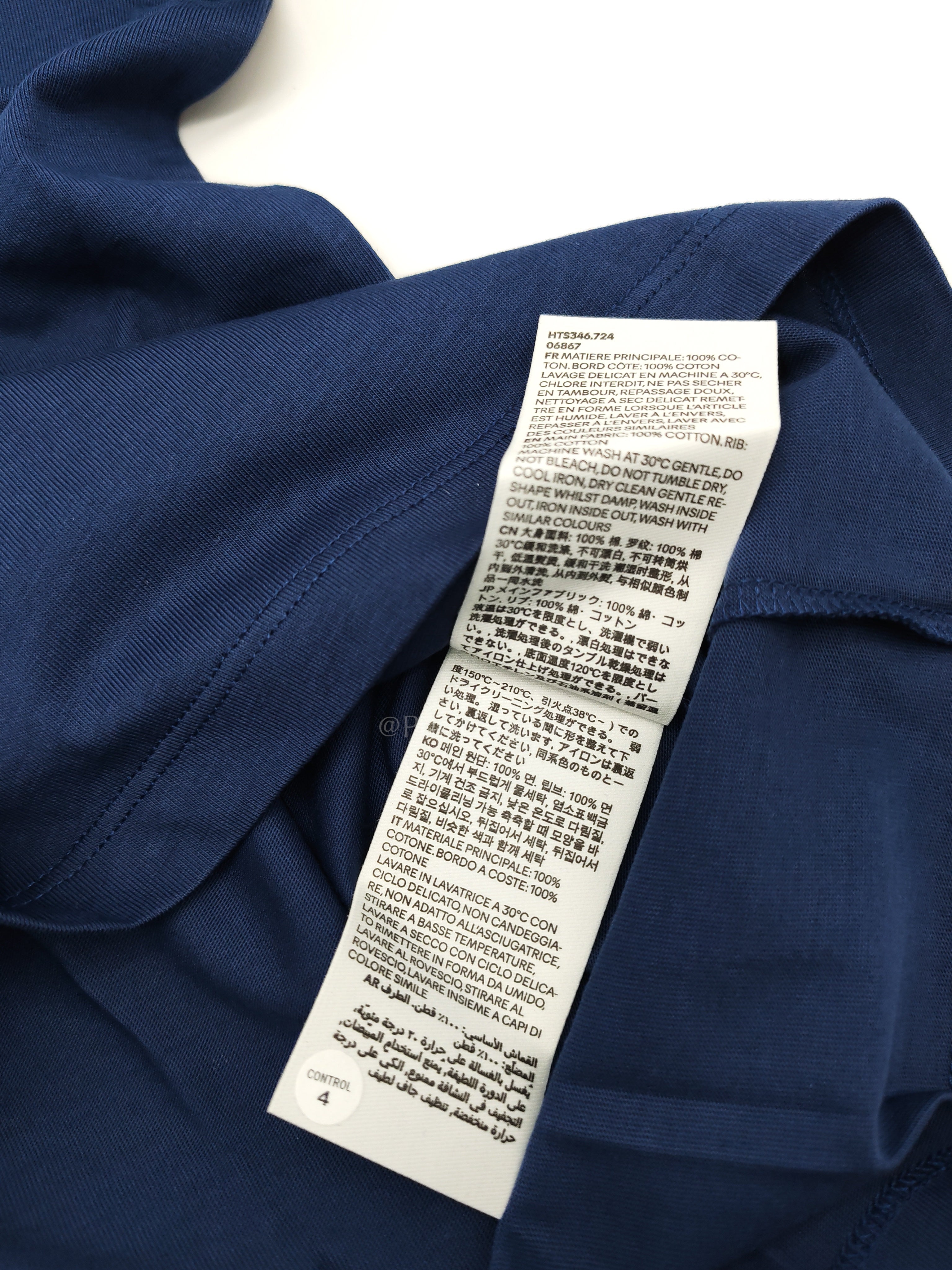 Ami De Coeur Cotton T-Shirt in Blue Size Small