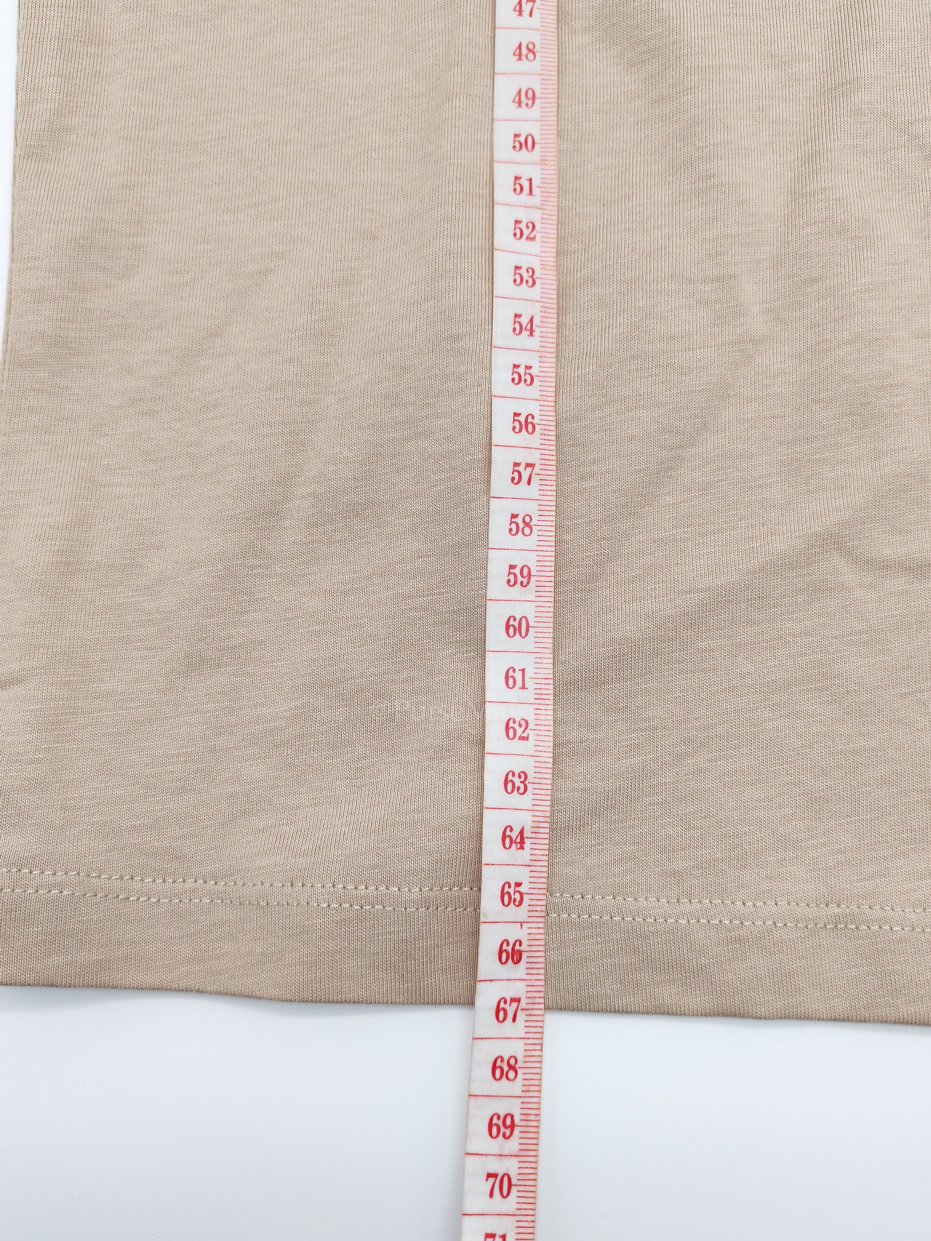 Ami De Coeur Cotton T-Shirt in Beige Size Medium