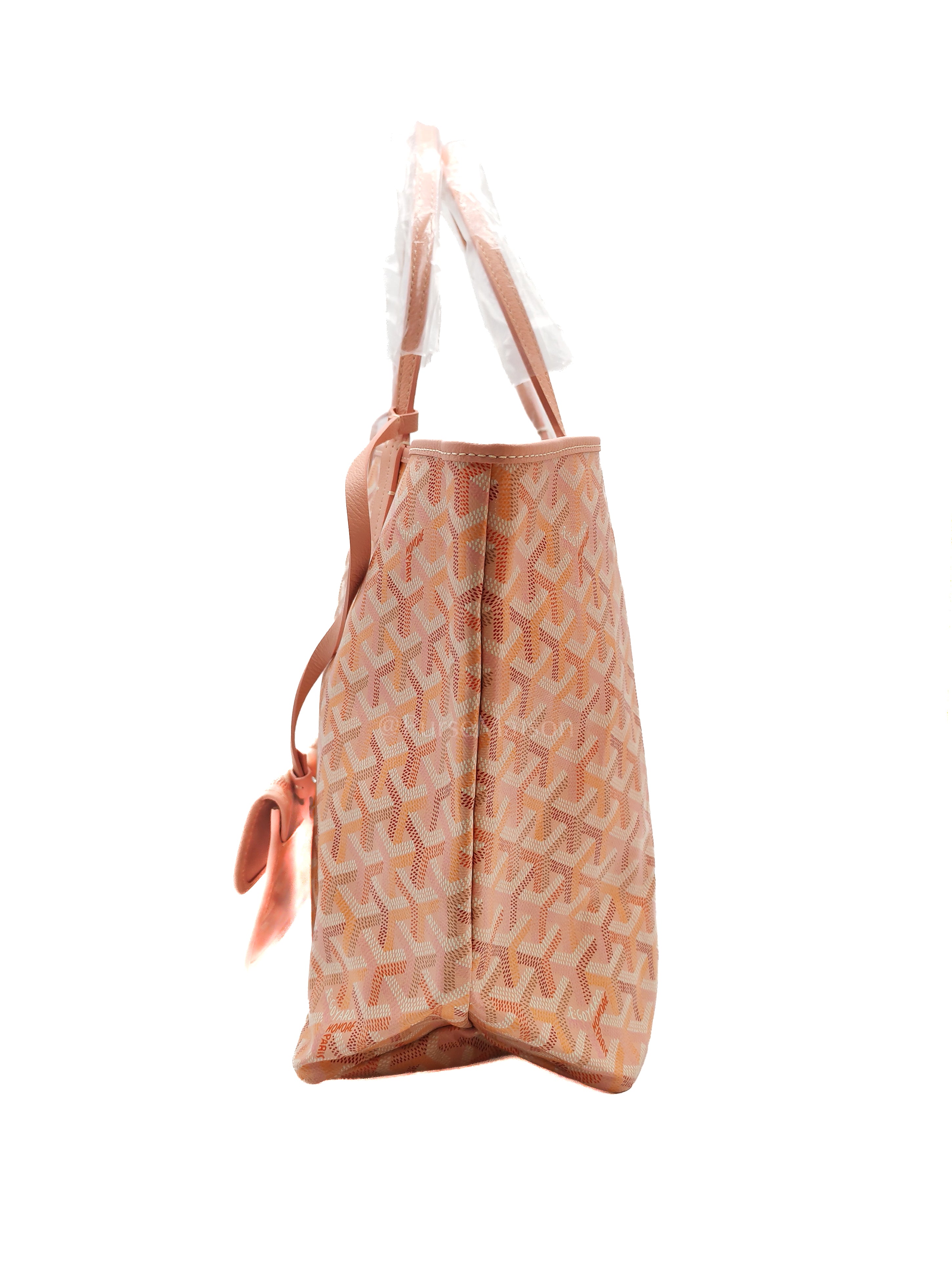 Saint Louis PM Powder Pink with Croc Universel Clip Charm in Goyardine Canvas Tote Bag (Limited Edition)
