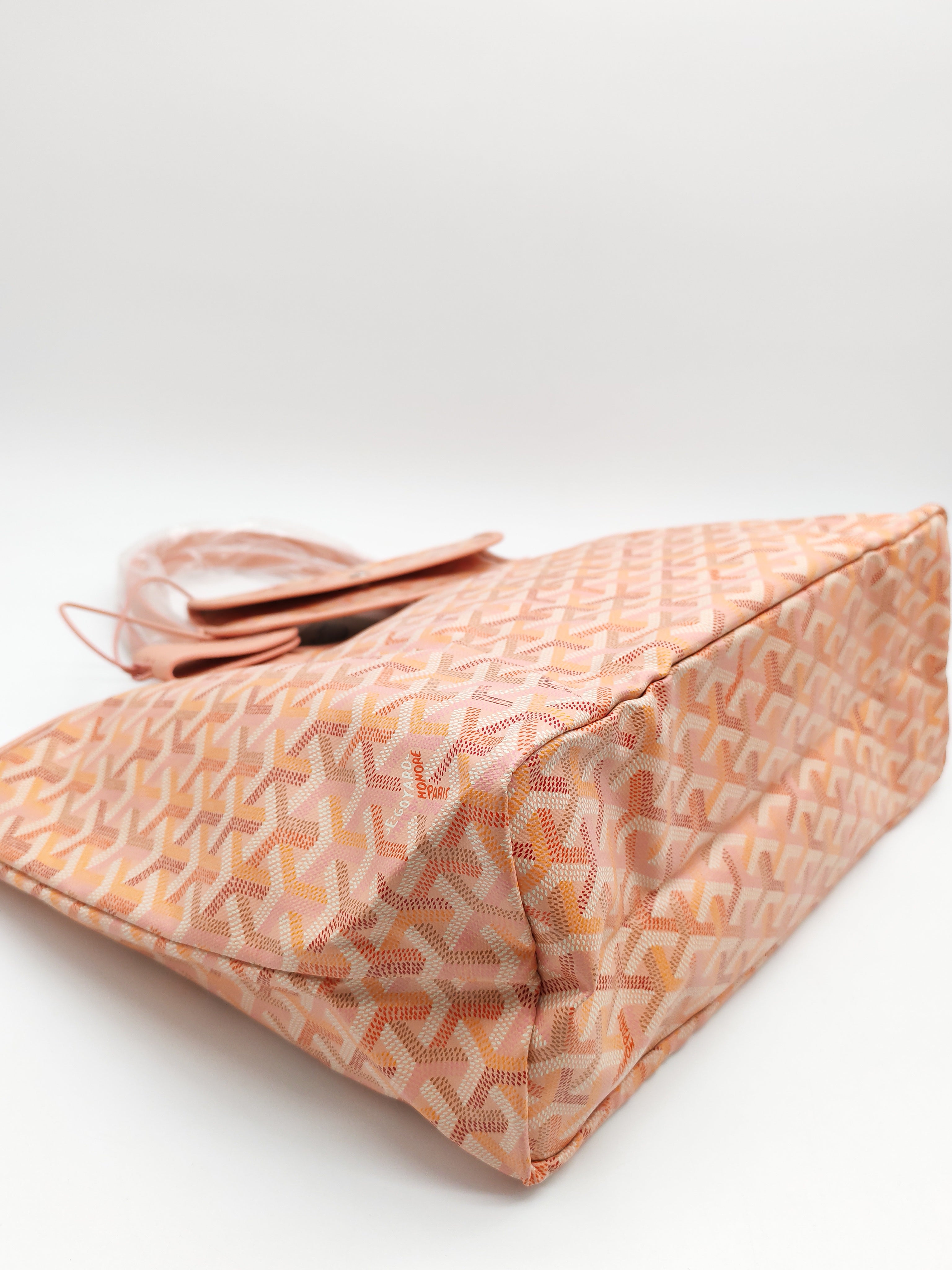 Saint Louis PM Powder Pink with Croc Universel Clip Charm in Goyardine Canvas Tote Bag (Limited Edition)