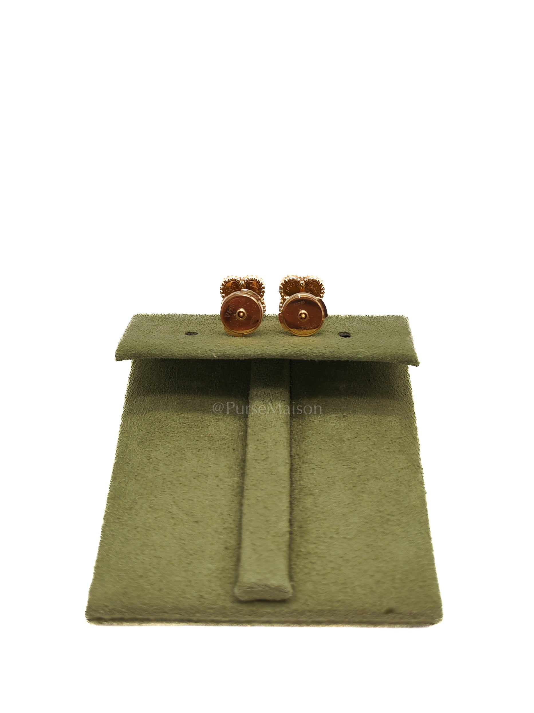 Sweet Alhambra White Mother of Pearl Earrings Yellow Gold (Year 2025)