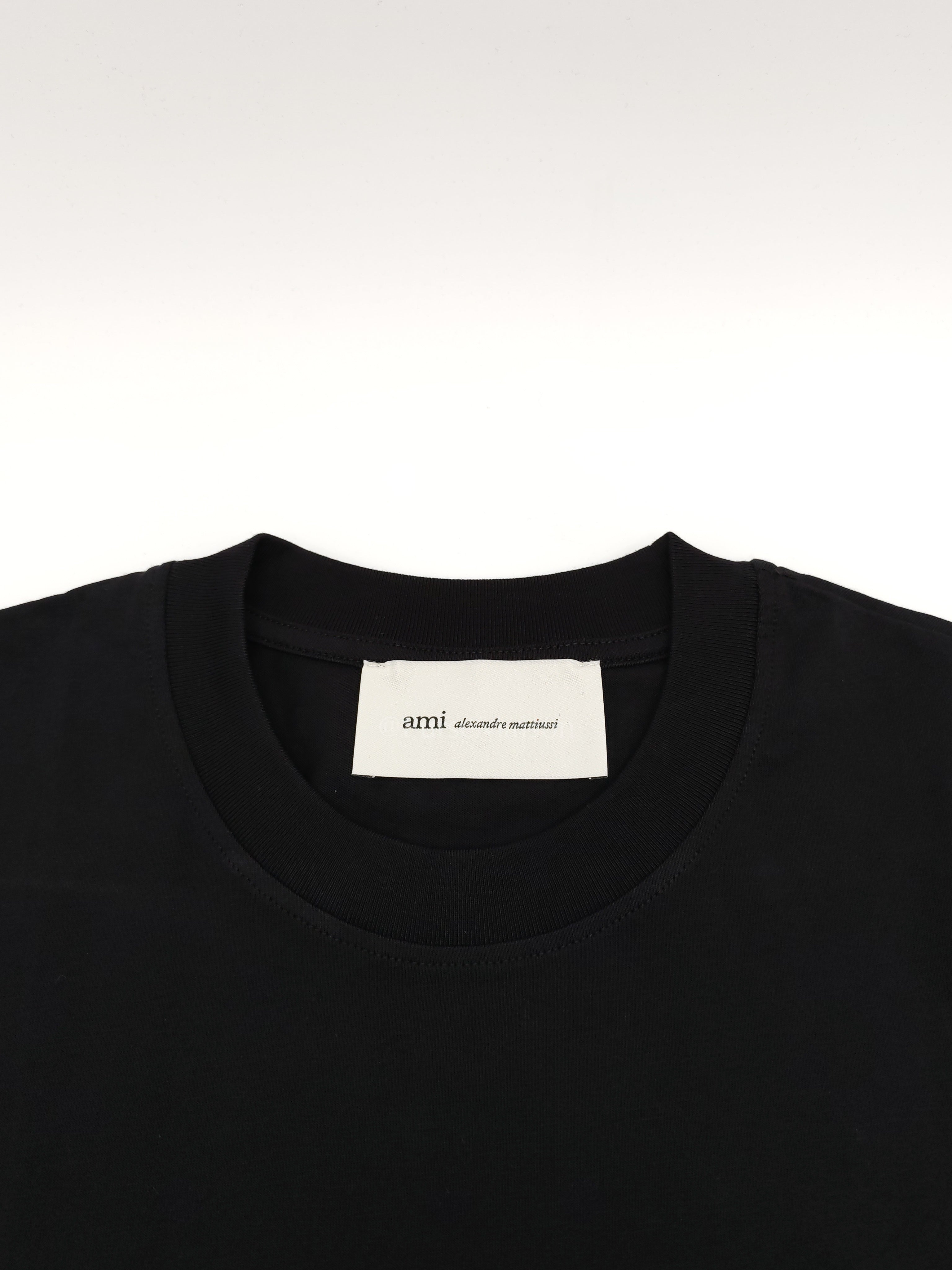 Ami De Coeur Cotton T-Shirt in Black Size Small