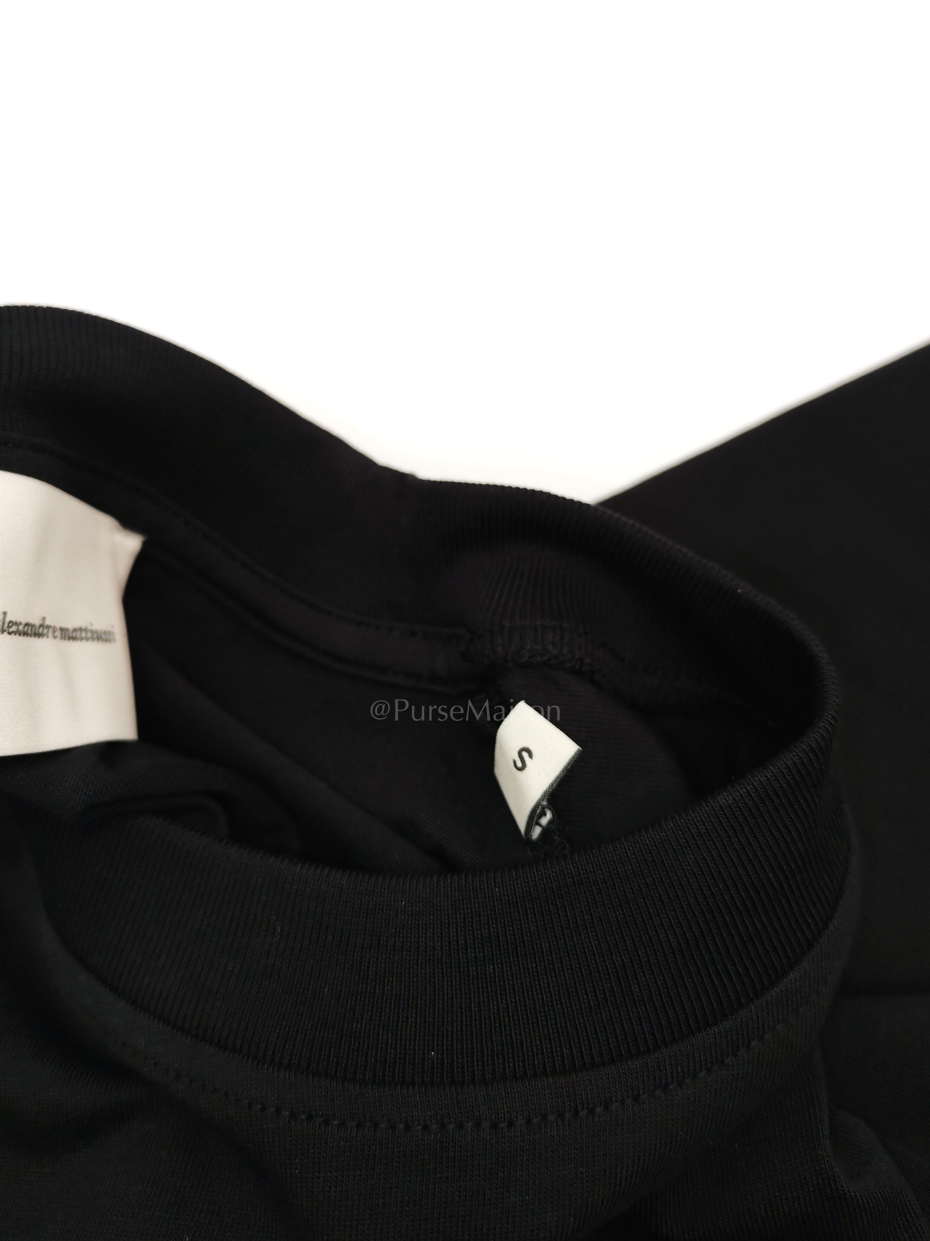 Ami De Coeur Cotton T-Shirt in Black Size Small