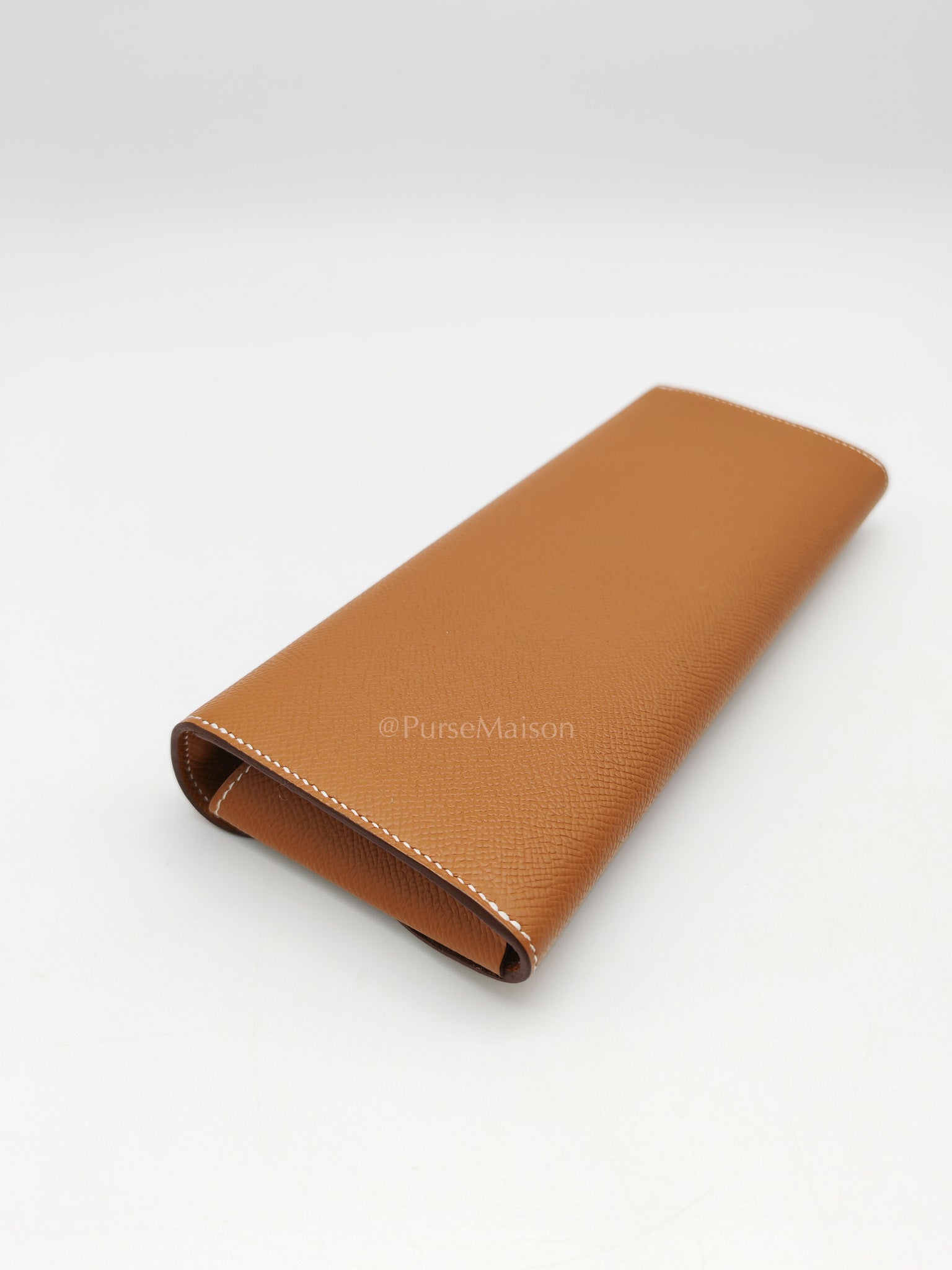 Maillon Wallet To Go in Gold Epsom Leather & Palladium Hardware Stamp B (2023)
