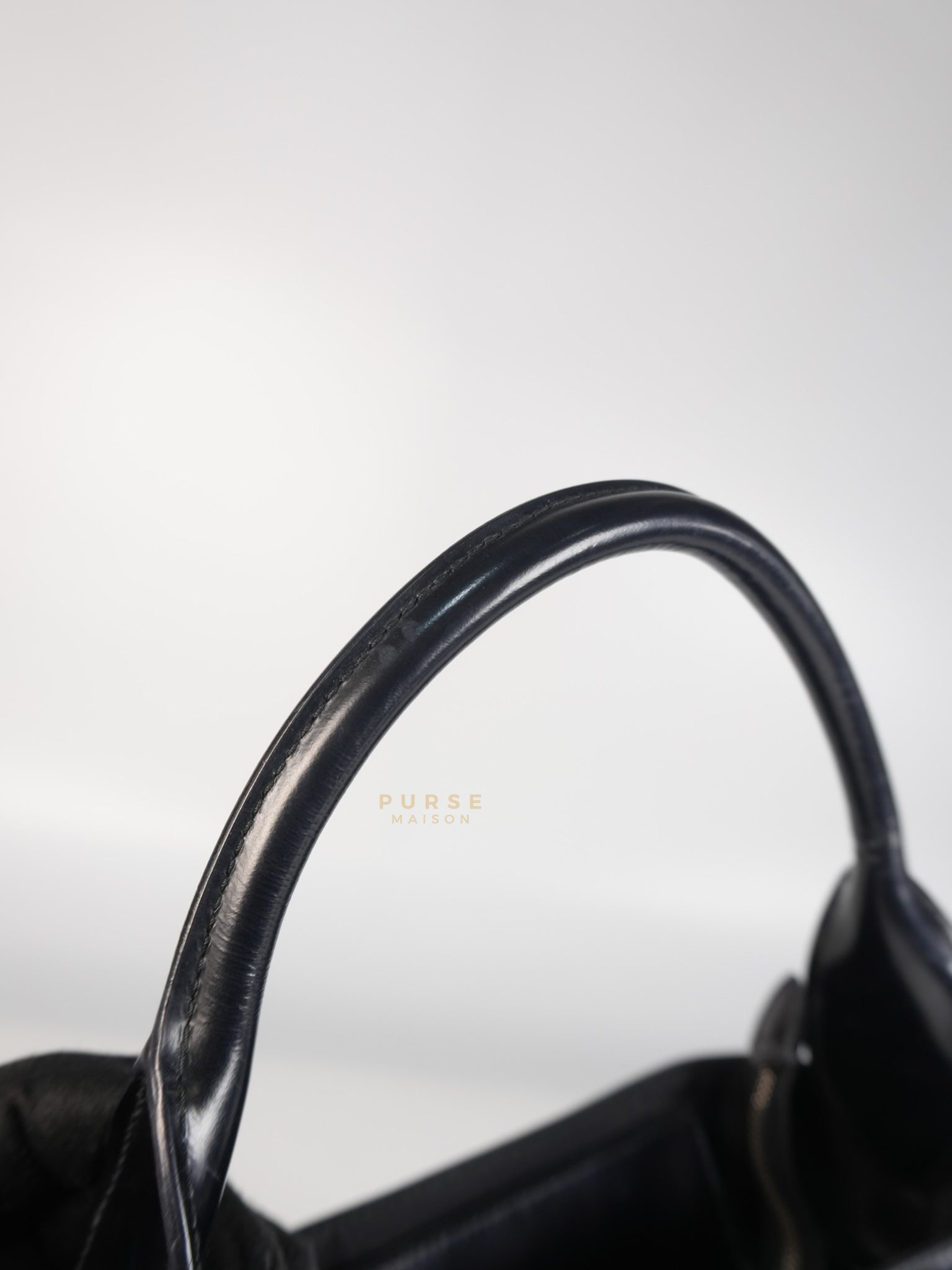 Ouverture Bucket Bag Small in Black Tessuto and Leather | Purse Maison Luxury Bags Shop