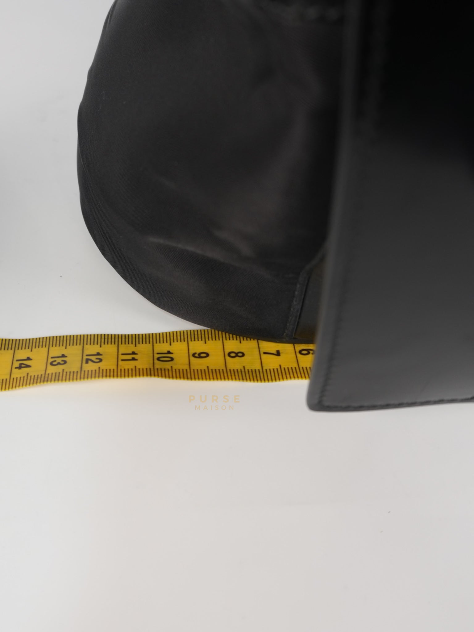 Ouverture Bucket Bag Small in Black Tessuto and Leather | Purse Maison Luxury Bags Shop