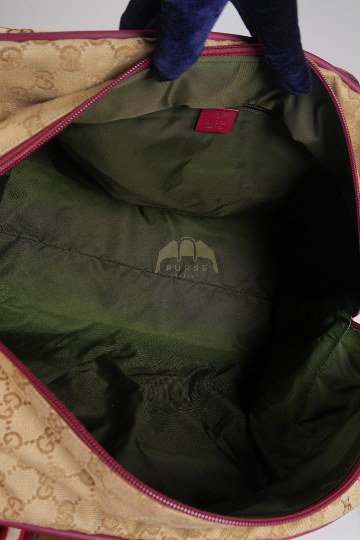 Overnight Travel Bag in Web GG Canvas | Purse Maison Luxury Bags Shop