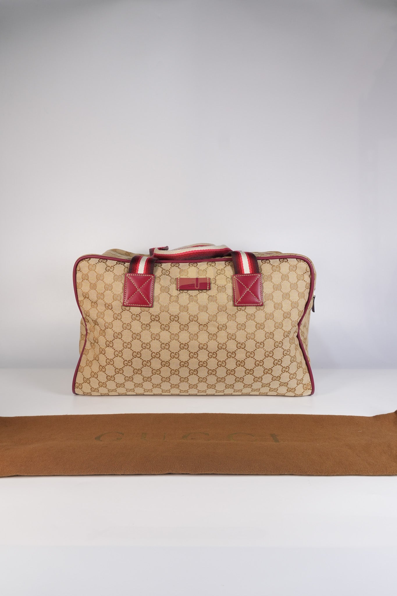 Overnight Travel Bag in Web GG Canvas | Purse Maison Luxury Bags Shop