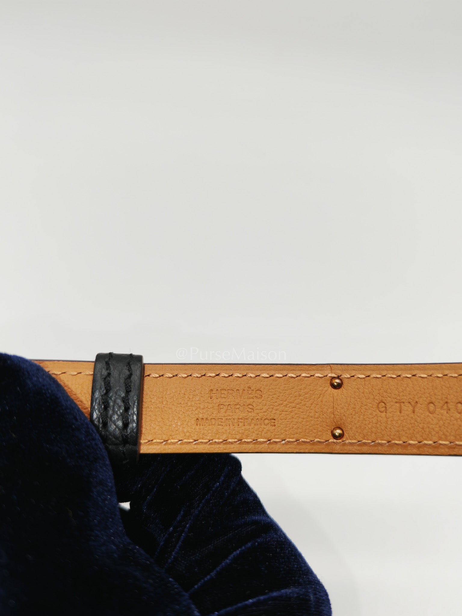 Kelly Belt in Black Epsom Leather & Rose Gold Hardware Stamp G (2026)