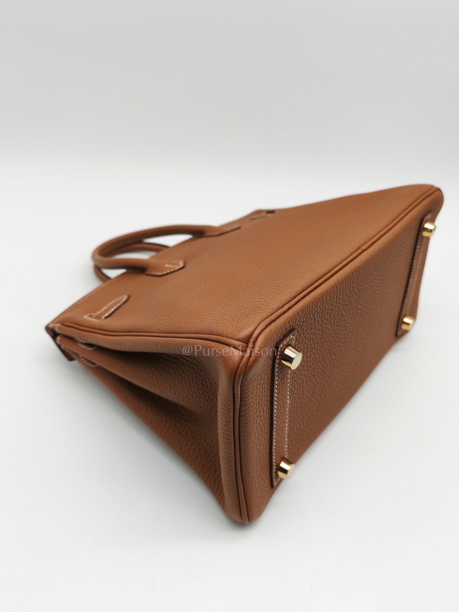 Birkin 25 Retourne in Gold Togo Leather & Gold Hardware Stamp Z (2021)