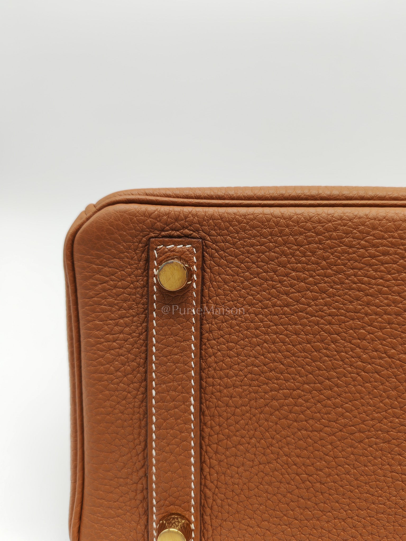 Birkin 25 Retourne in Gold Togo Leather & Gold Hardware Stamp Z (2021)