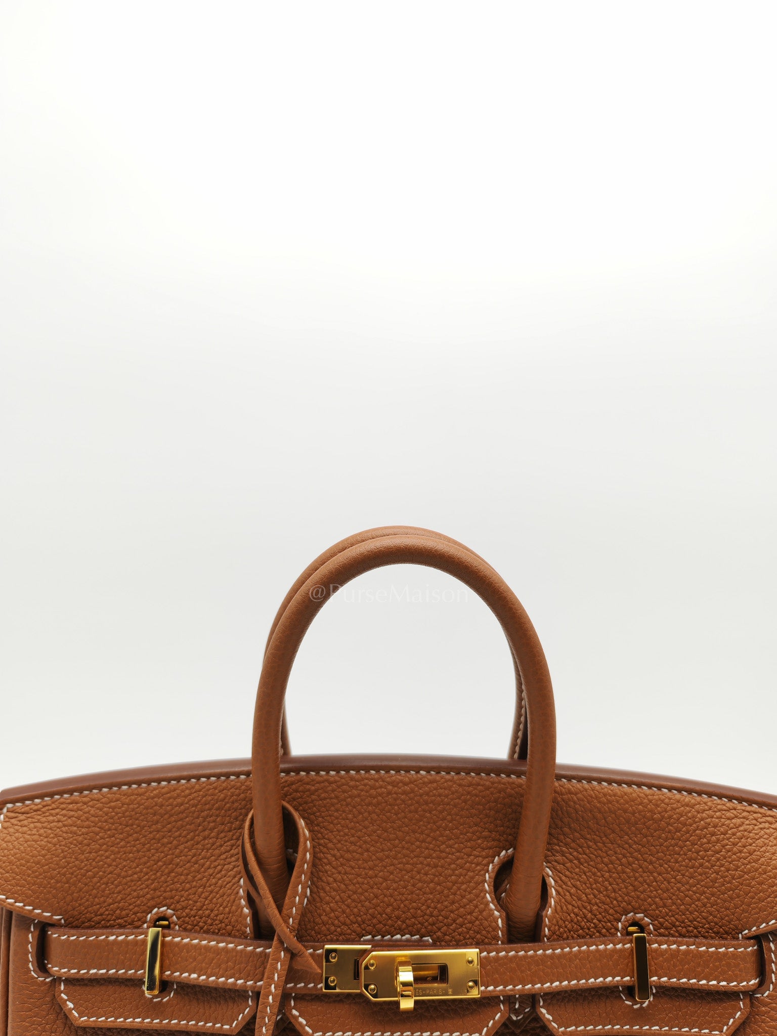 Birkin 25 Retourne in Gold Togo Leather & Gold Hardware Stamp Z (2021)