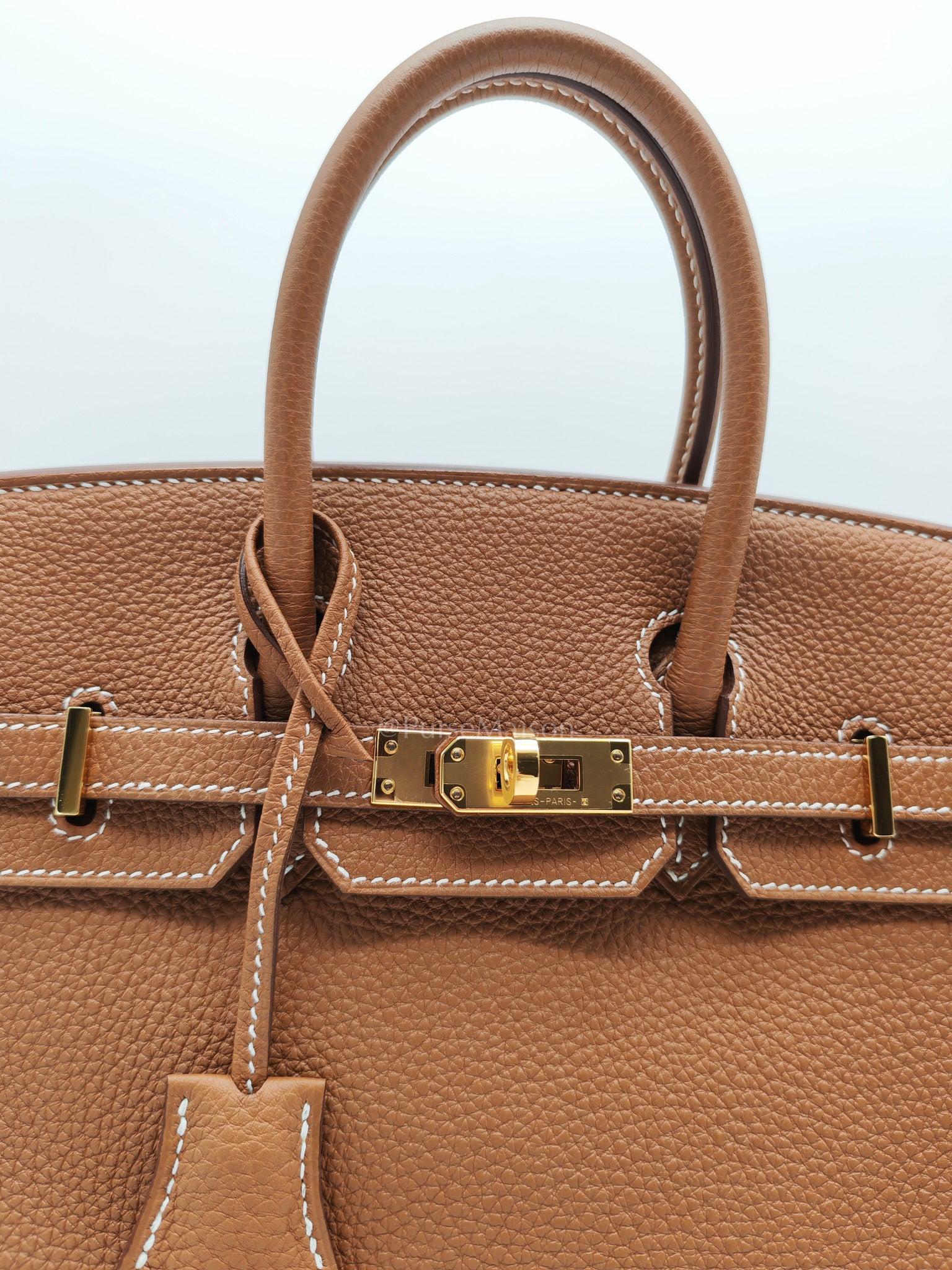 Birkin 25 Retourne in Gold Togo Leather & Gold Hardware Stamp Z (2021)