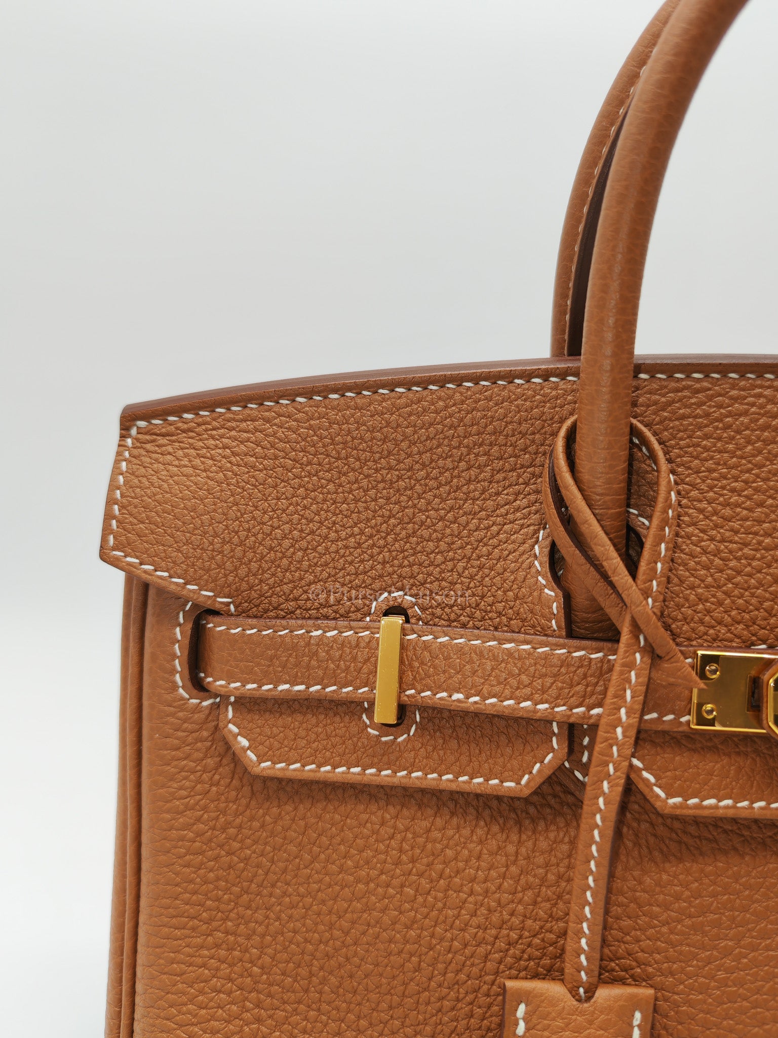 Birkin 25 Retourne in Gold Togo Leather & Gold Hardware Stamp Z (2021)