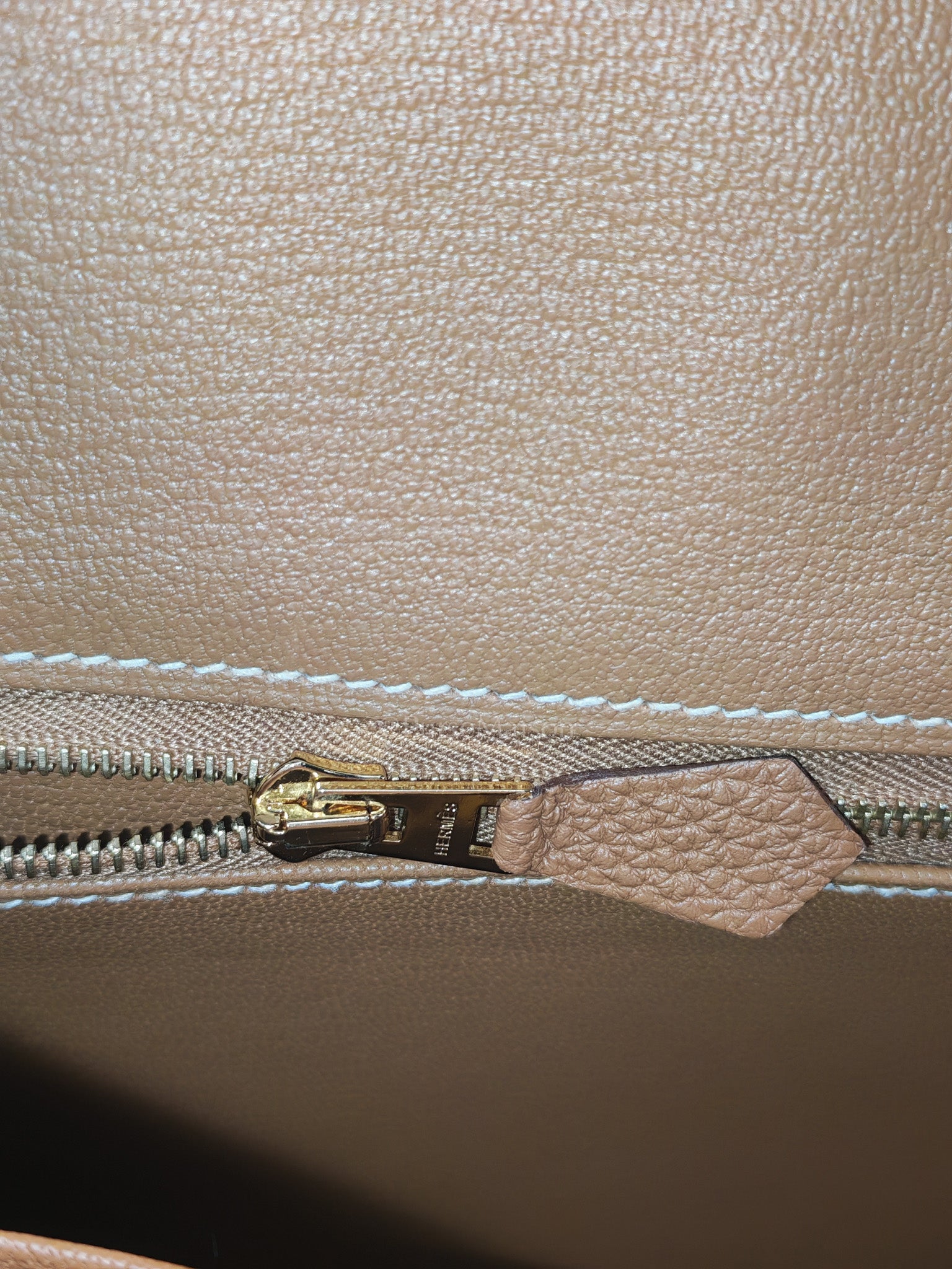 Birkin 25 Retourne in Gold Togo Leather & Gold Hardware Stamp Z (2021)