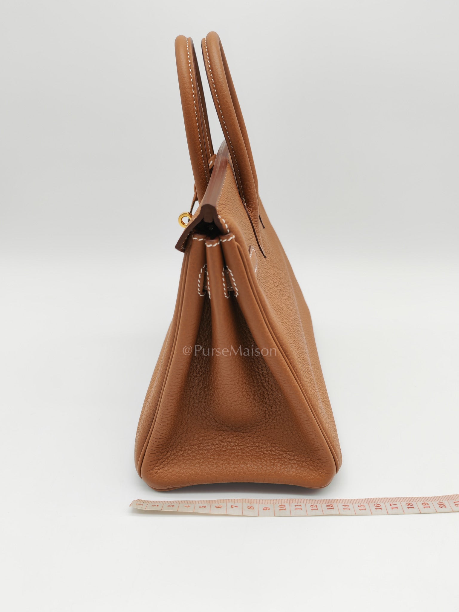 Birkin 25 Retourne in Gold Togo Leather & Gold Hardware Stamp Z (2021)
