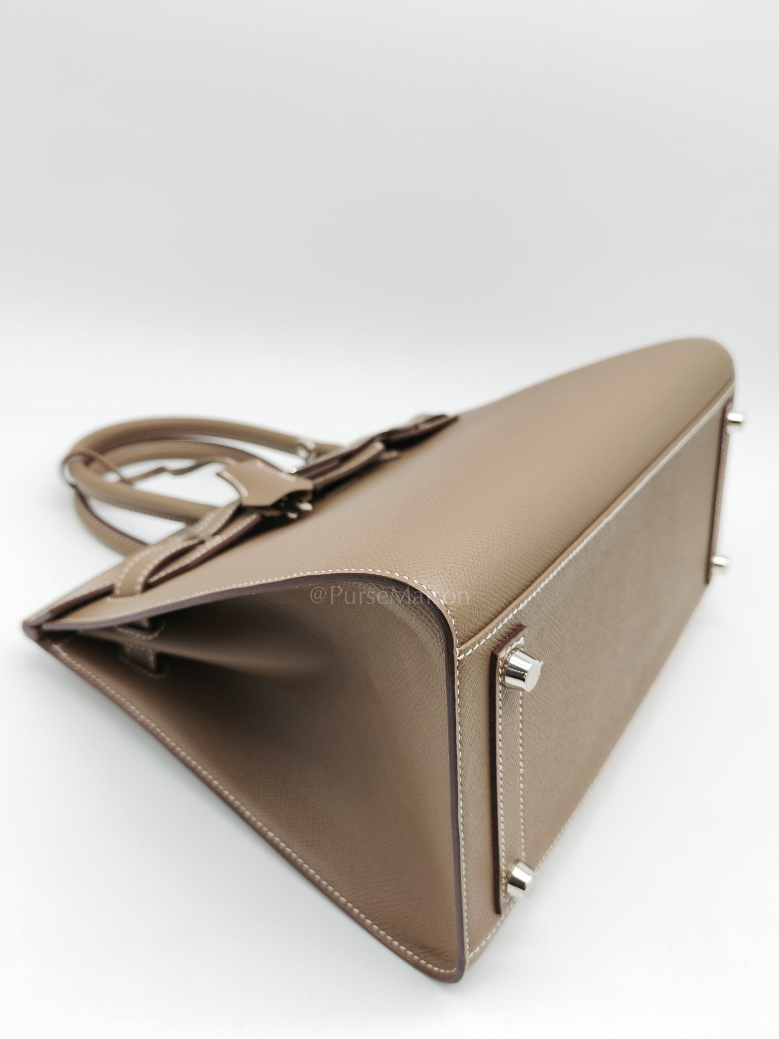 Birkin 30 Sellier in Etoupe Epsom Leather Palladium Hardware Stamp Y(2020)