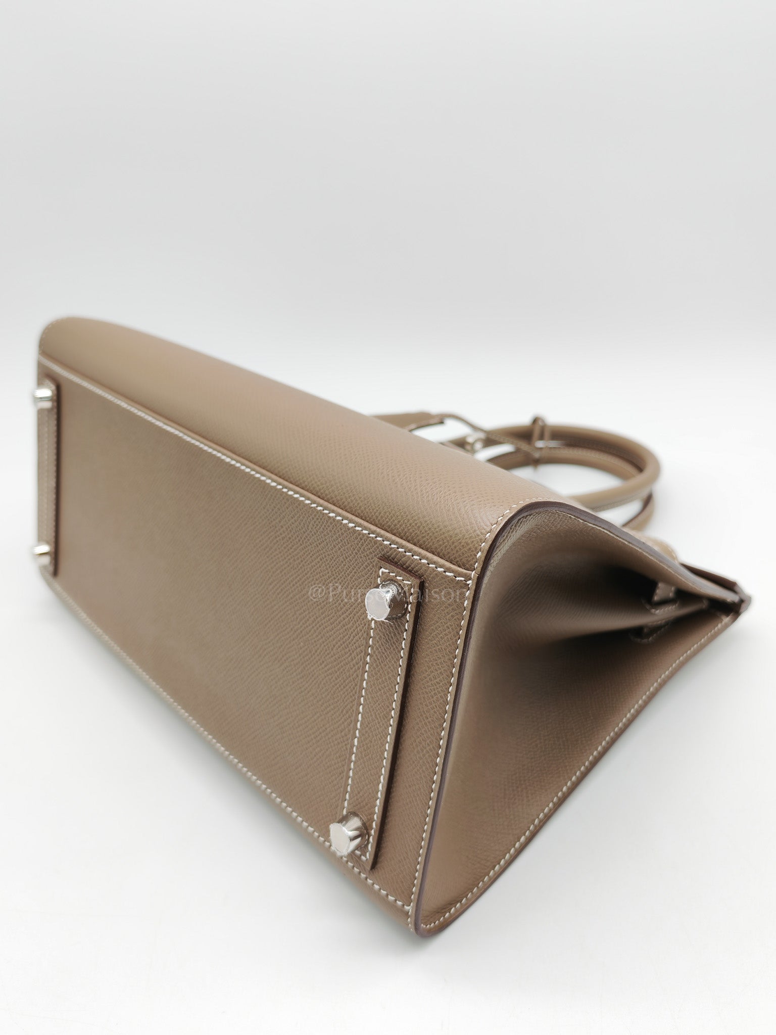 Birkin 30 Sellier in Etoupe Epsom Leather Palladium Hardware Stamp Y(2020)