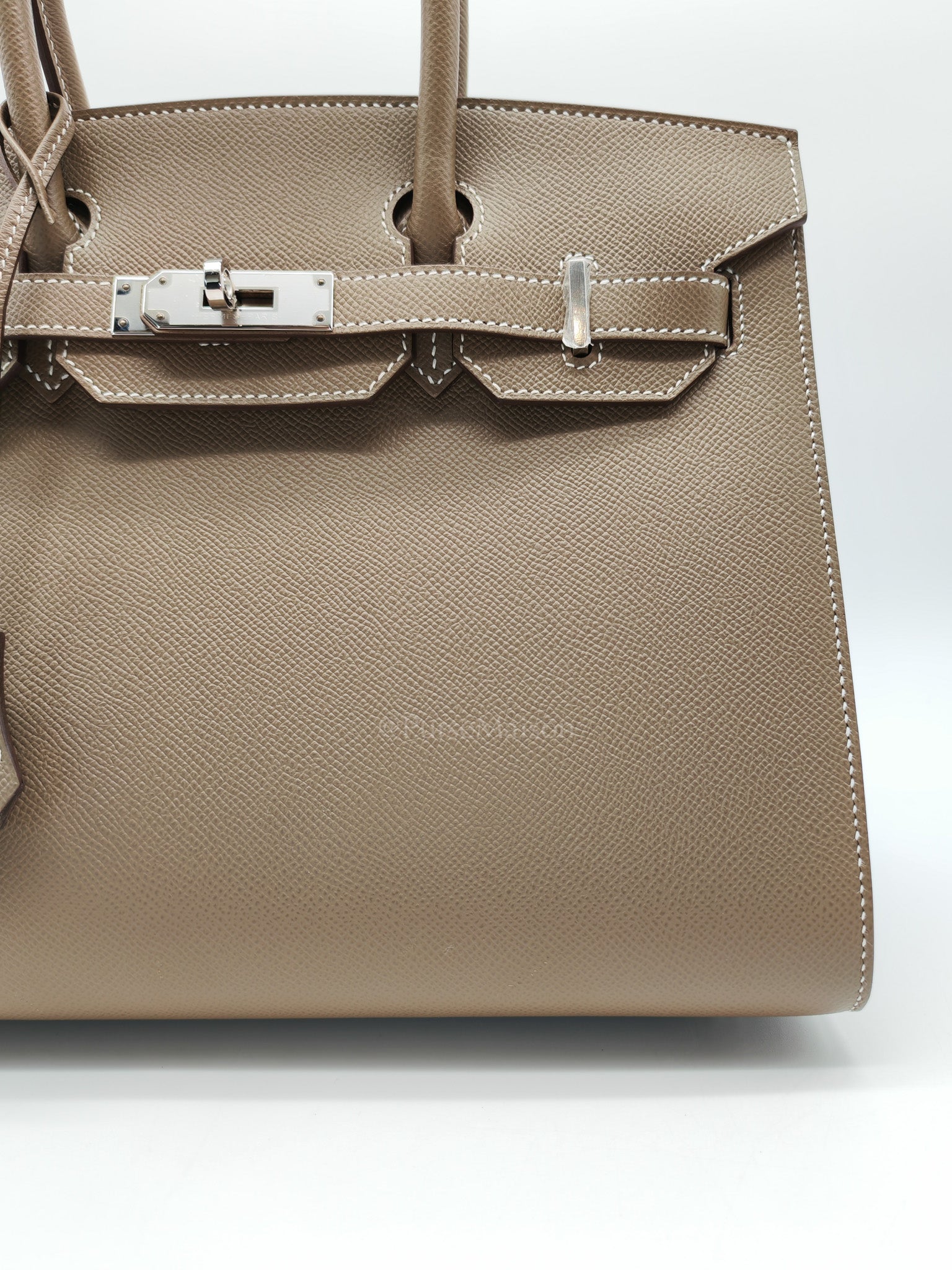 Birkin 30 Sellier in Etoupe Epsom Leather Palladium Hardware Stamp Y(2020)