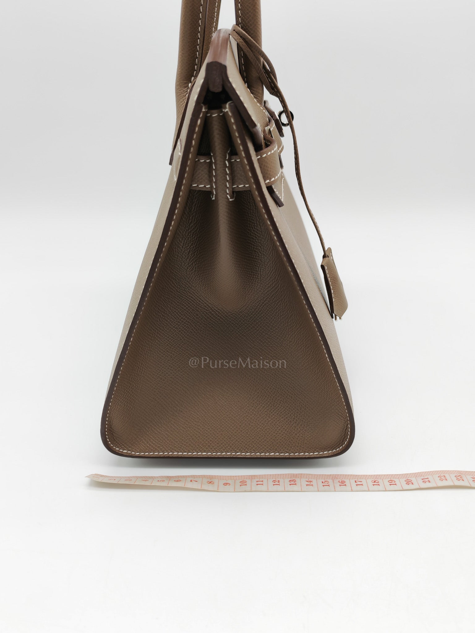 Birkin 30 Sellier in Etoupe Epsom Leather Palladium Hardware Stamp Y(2020)