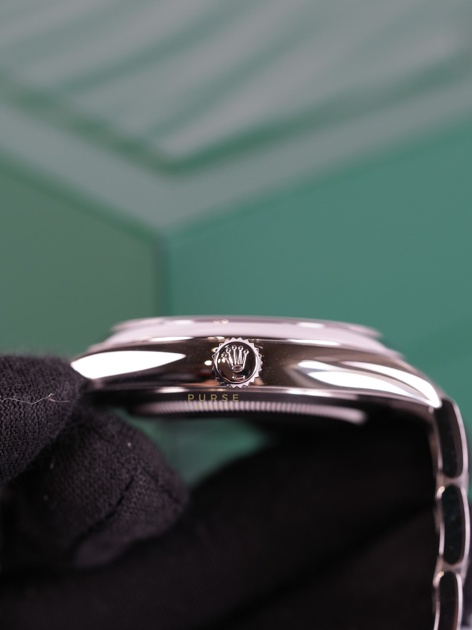 Oyster Perpetual 41mm Black Dial Stainless Strap (Reference Number 124300) | Purse Maison Luxury Bags Shop