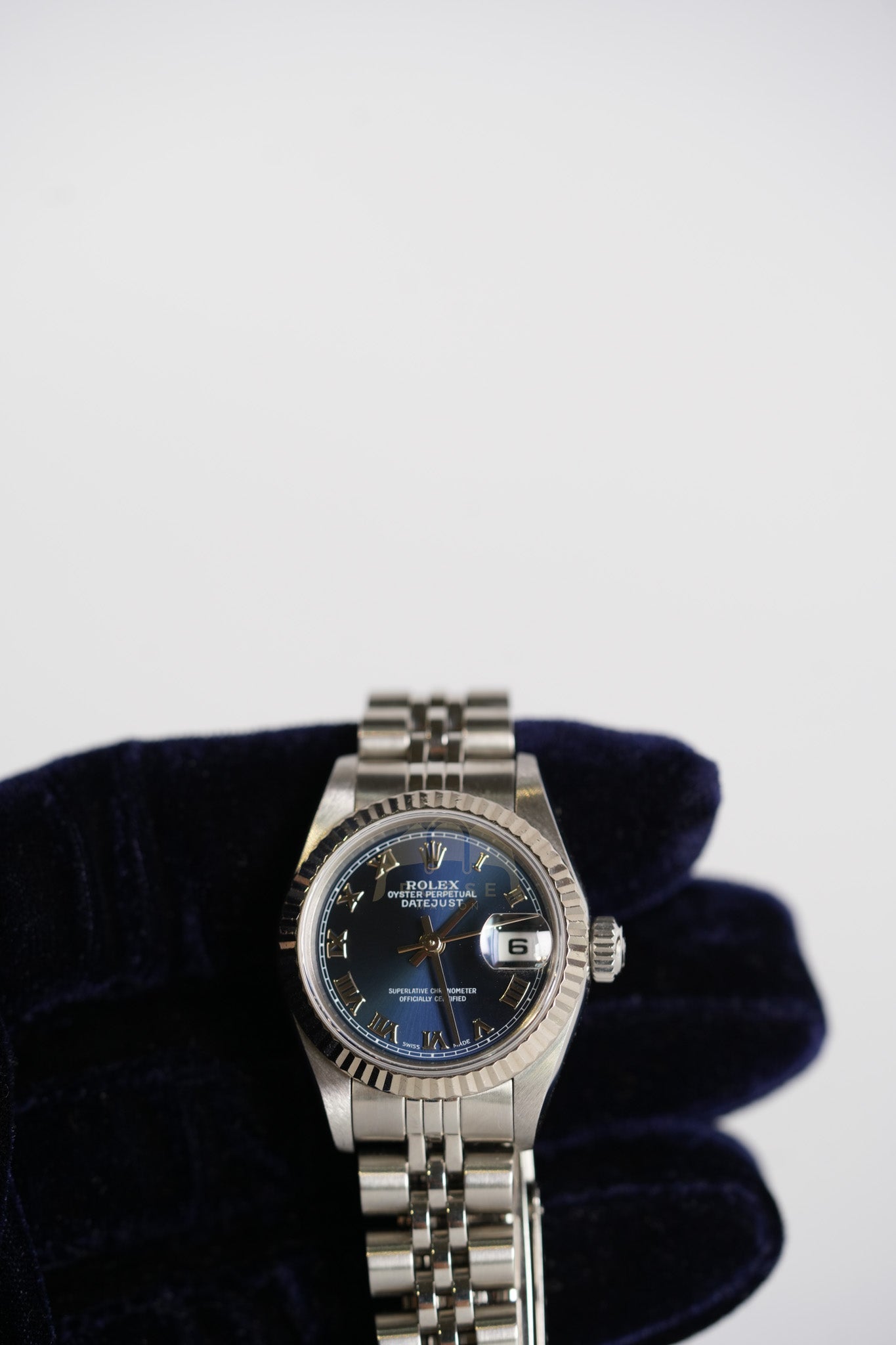 Oyster Perpetual Datejust in Blue Dial Watch for Women | Purse Maison Luxury Bags Shop
