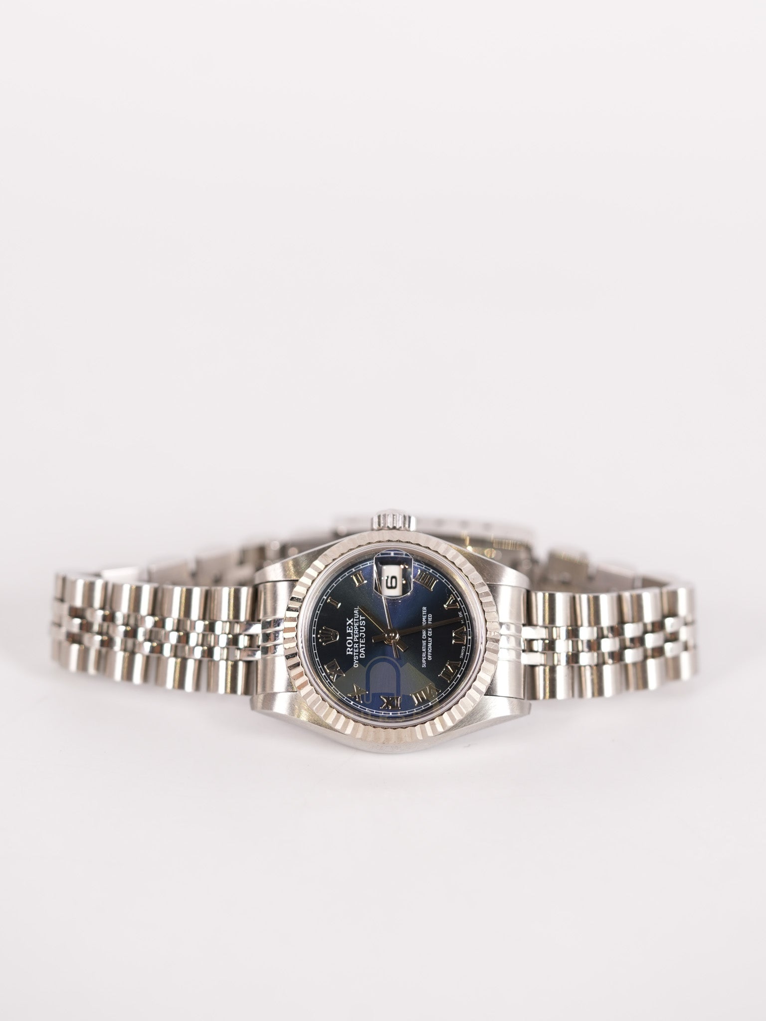 Oyster Perpetual Datejust in Blue Dial Watch for Women | Purse Maison Luxury Bags Shop