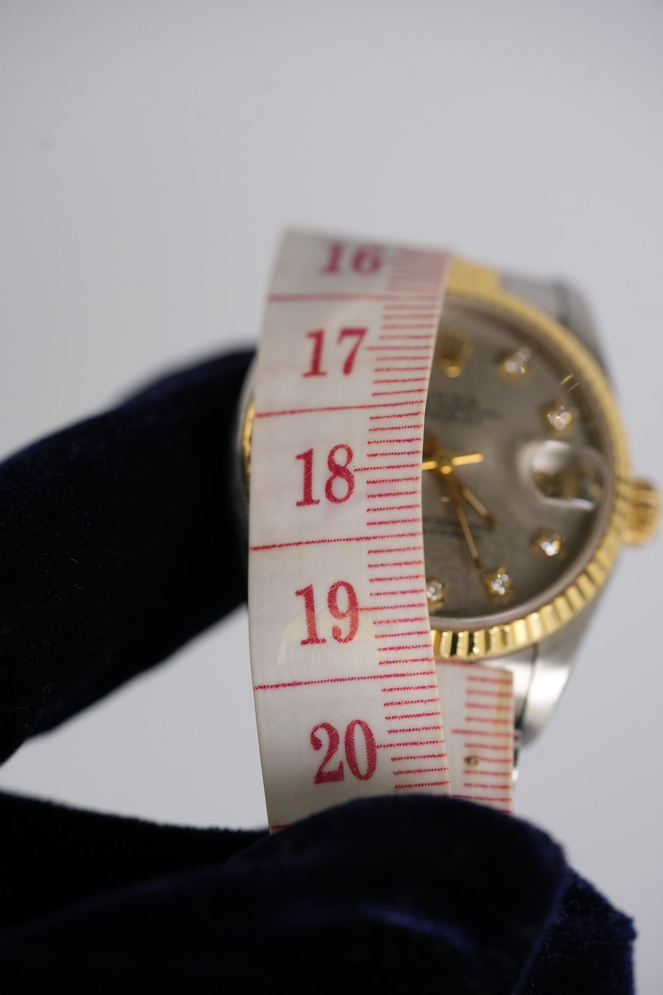 Oyster Perpetual Datejust in Two Tone 33mm with Diamonds Watch for Women | Purse Maison Luxury Bags Shop