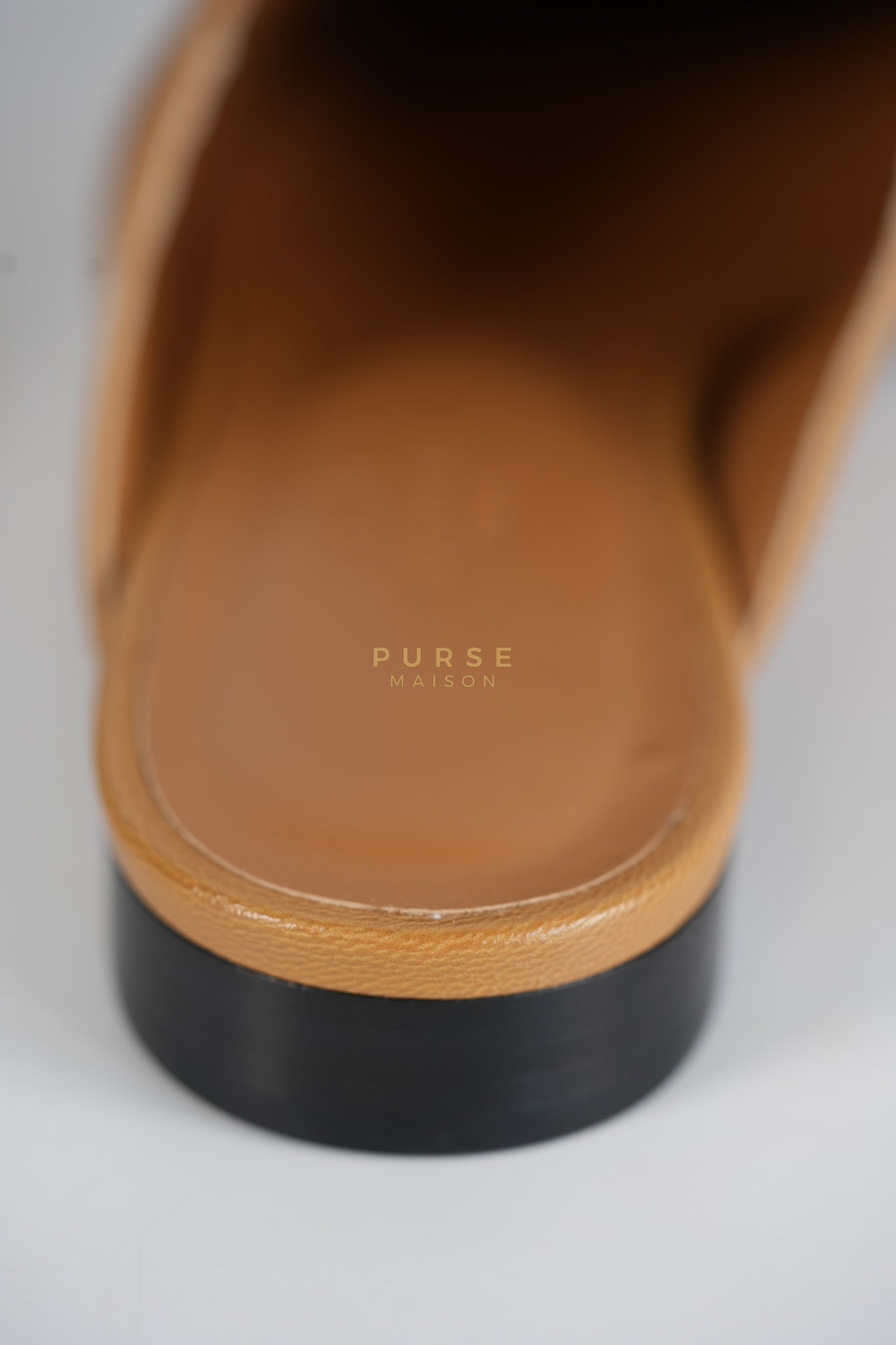 Oz Mule in Naturel Goatskin Leather & Palladium Kelly Buckle Size 37(24.5 cm) | Purse Maison Luxury Bags Shop