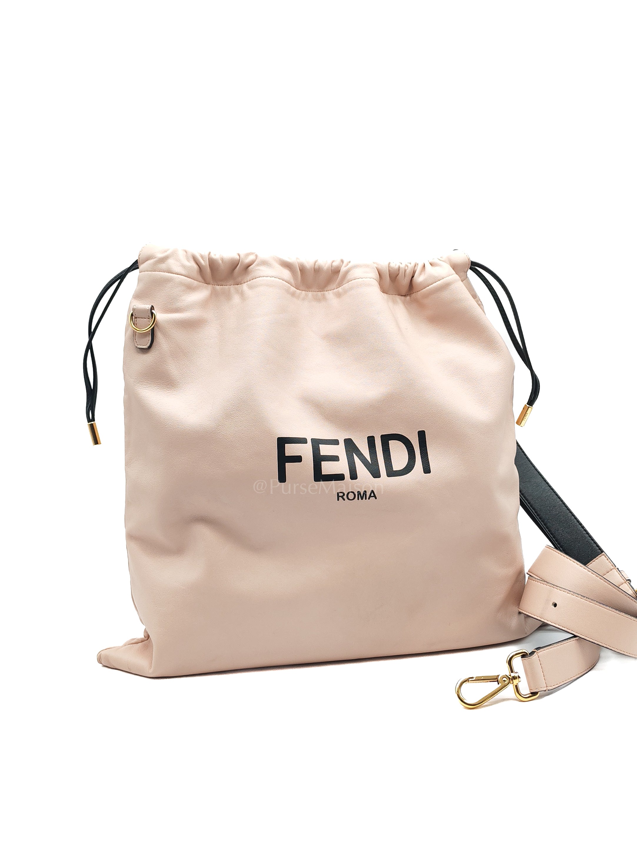 Pack Pouch Crossbody Bag in Blush Pink Leather & Gold Hardware | Purse Maison Luxury Bags Shop